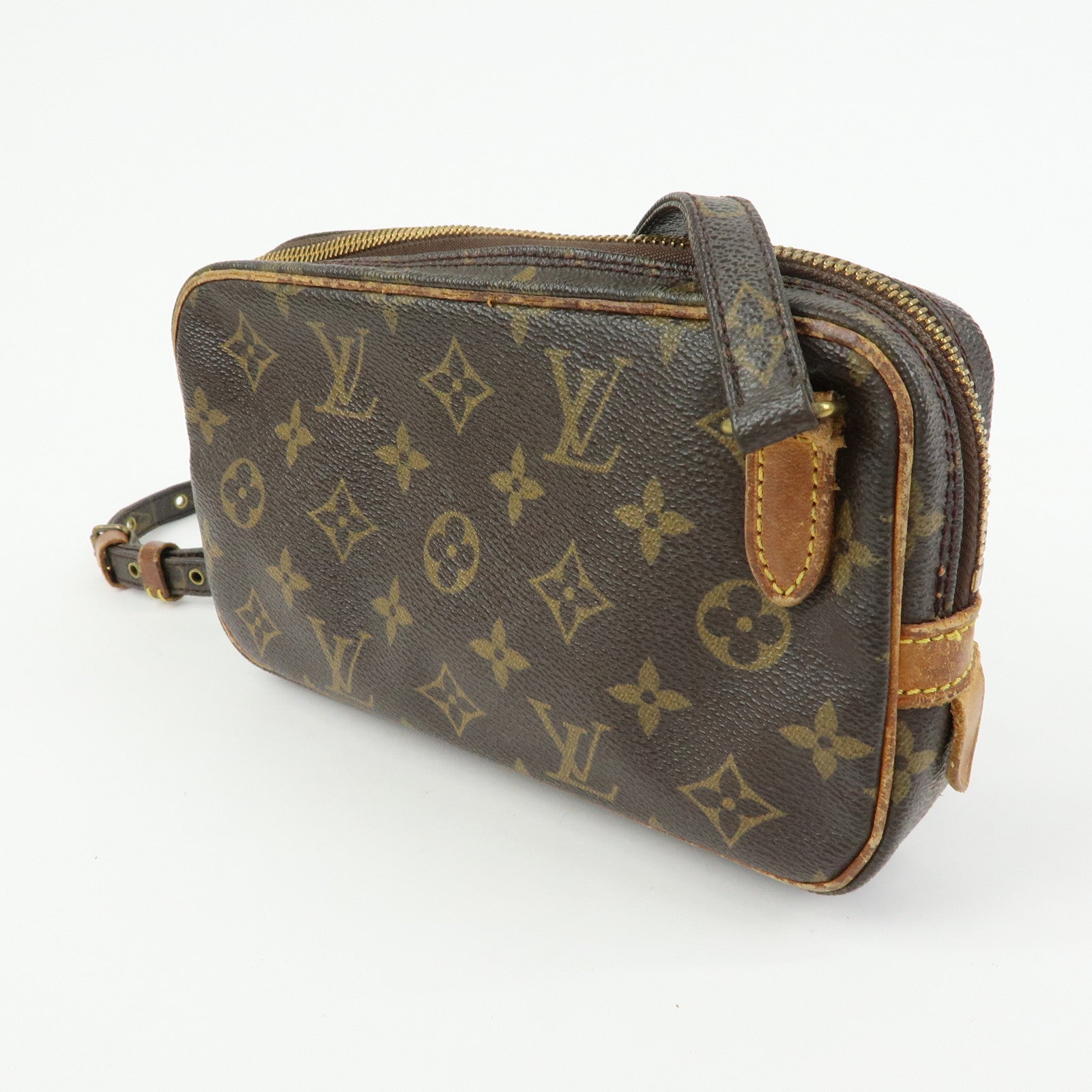 Louis Vuitton Monogram Pochette Marly Bandouliere Bag Brown M51828