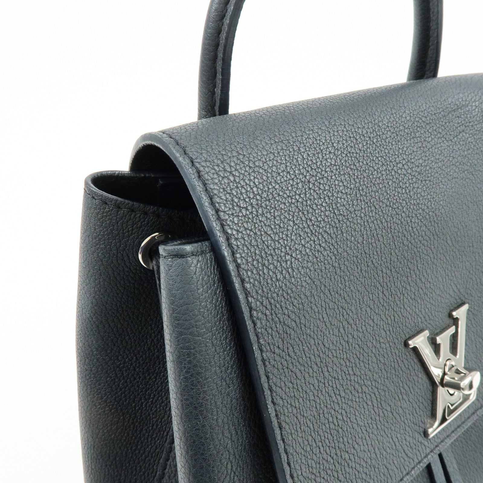 Louis Vuitton Lockme Leather Backpack Rucksack Noir Black M41815