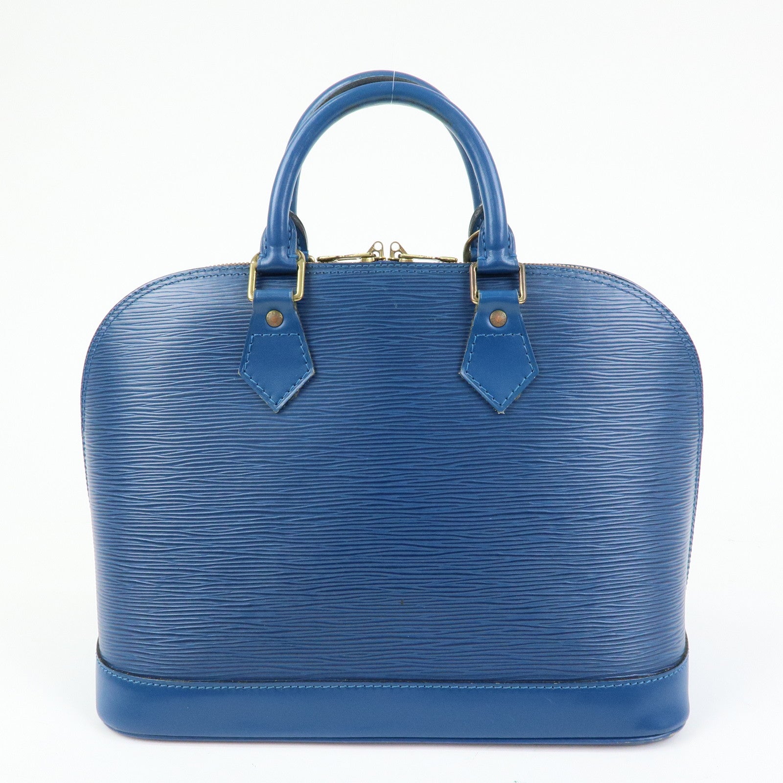 Louis Vuitton Epi Leather Alma Hand Bag Toledo Blue M52145