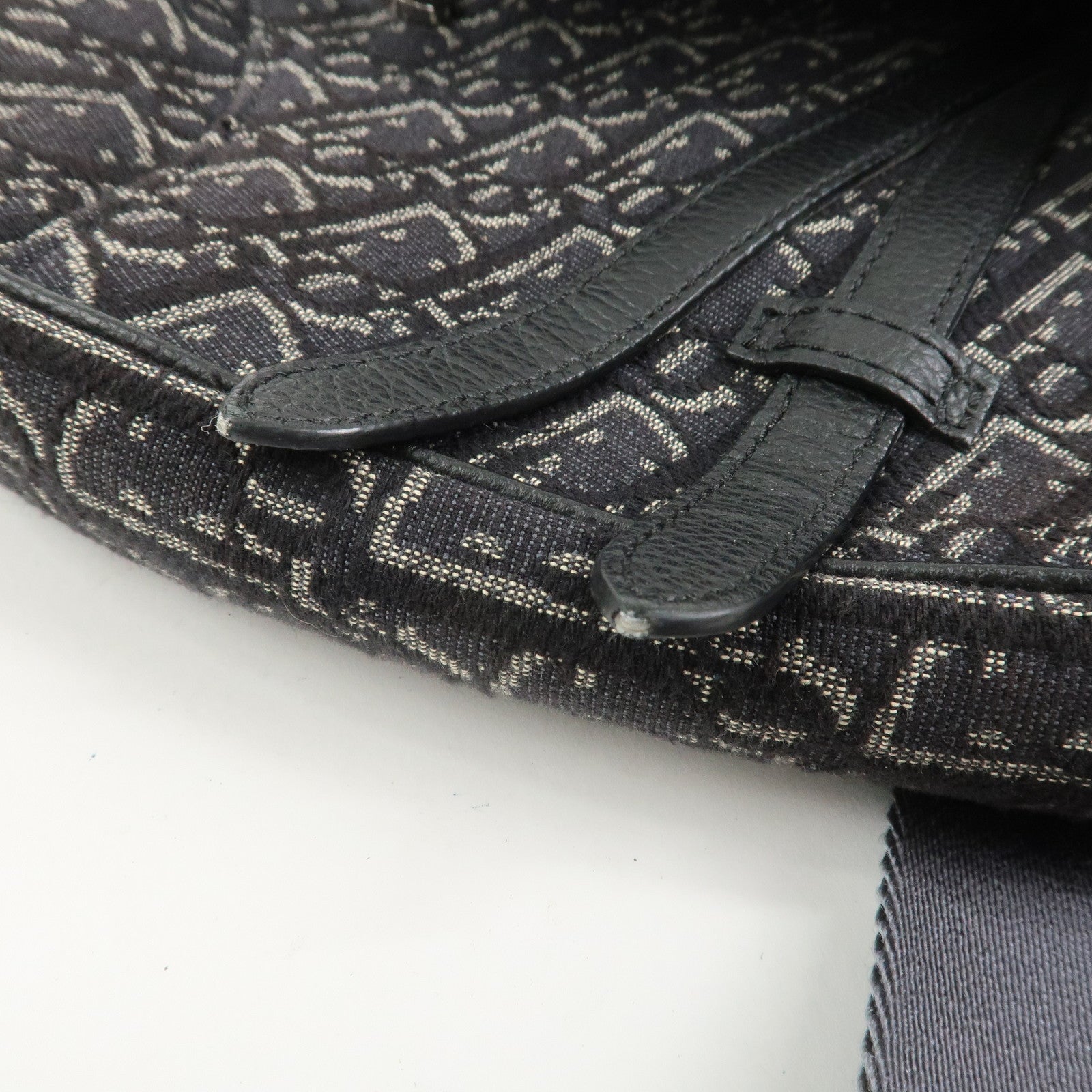 Christian Dior Oblique Saddle Jacquard Canvas Leather Waist Bag