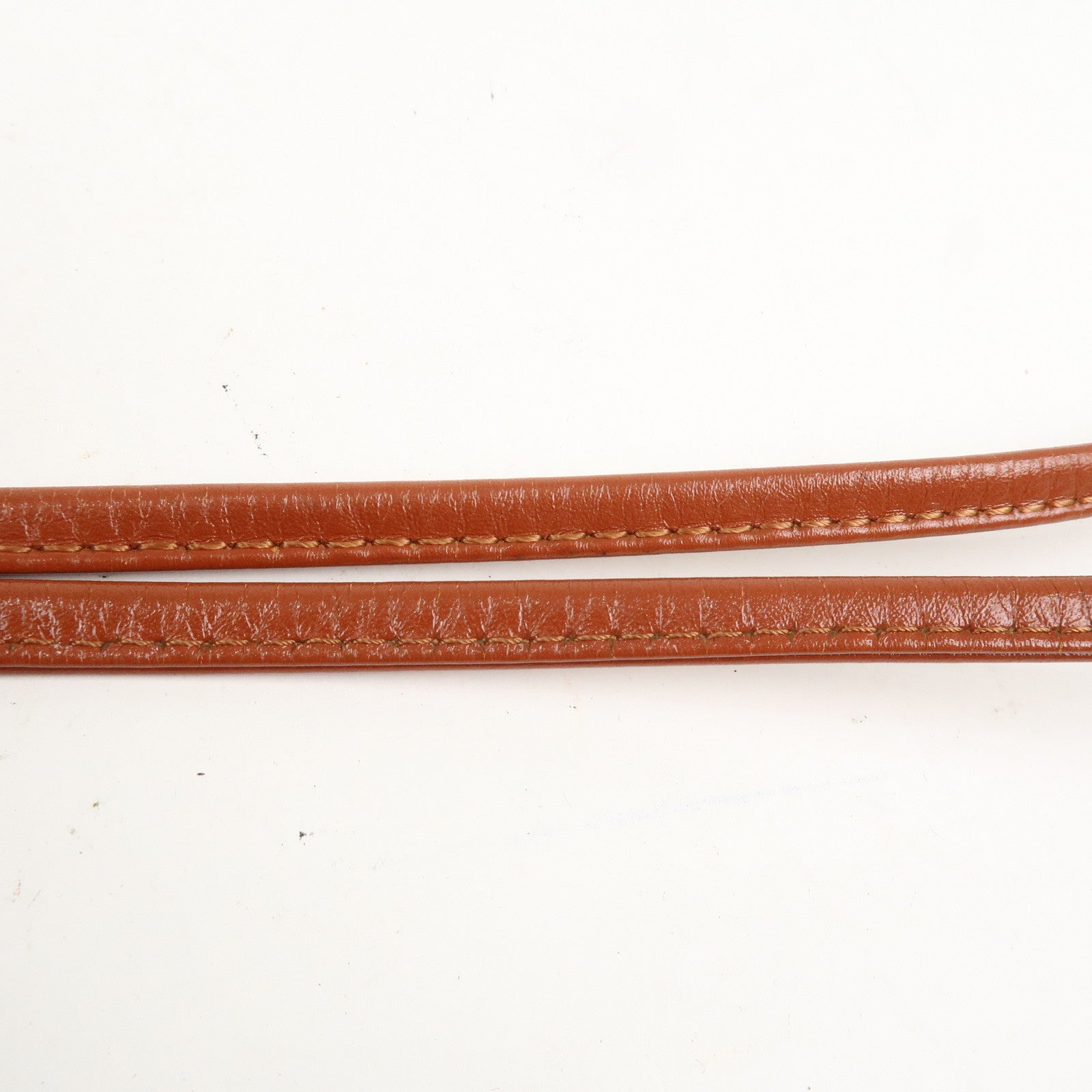 MCM Visetos Leather Drawstring Shoulder Bag Brown