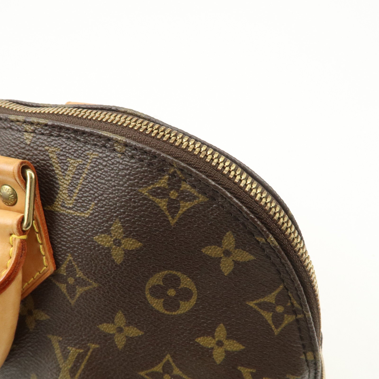 Louis Vuitton Monogram Canvas Alma Hand Bag Brown M51130 Used