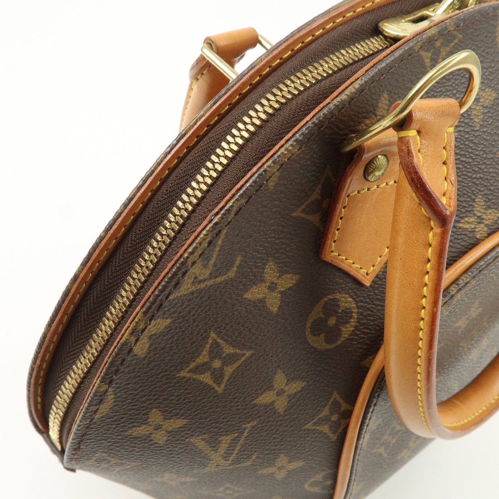 Louis Vuitton Monogram Ellipse PM Hand Bag Brown M51127