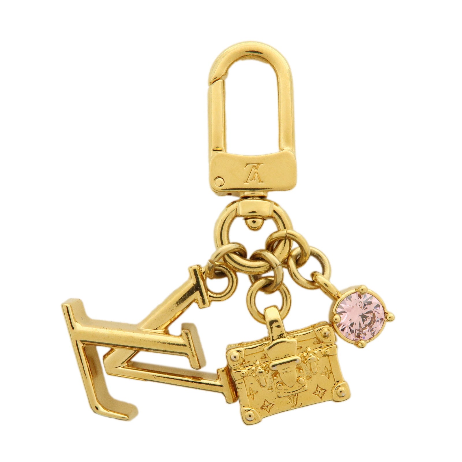 Louis Vuitton Micro Charm Petite Malle Metal Bag Charm Gold M01567