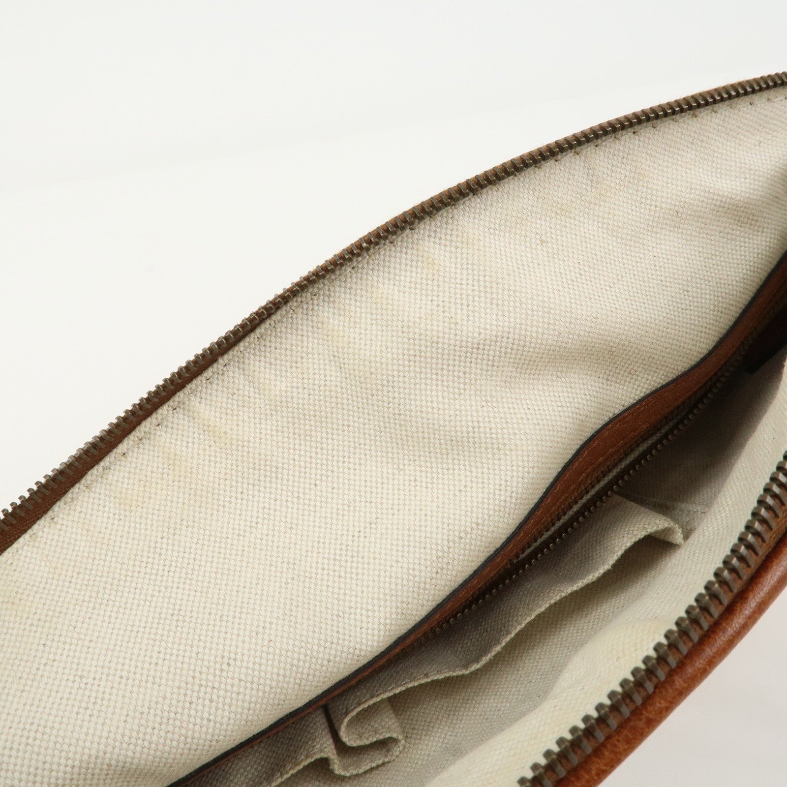 GUCCI Bamboo GG Canvas Leather Crafty Tote Bag Brown 339002