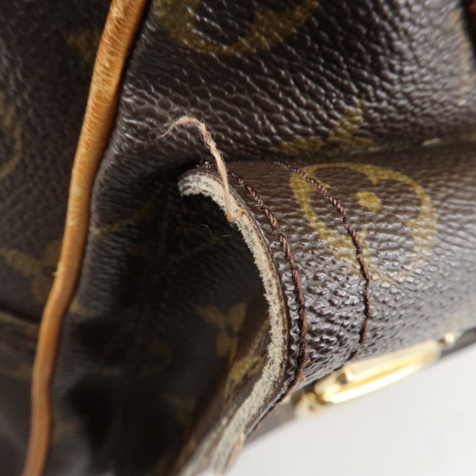 Louis Vuitton Monogram Manhattan PM Hand Bag Brown M40026 Used