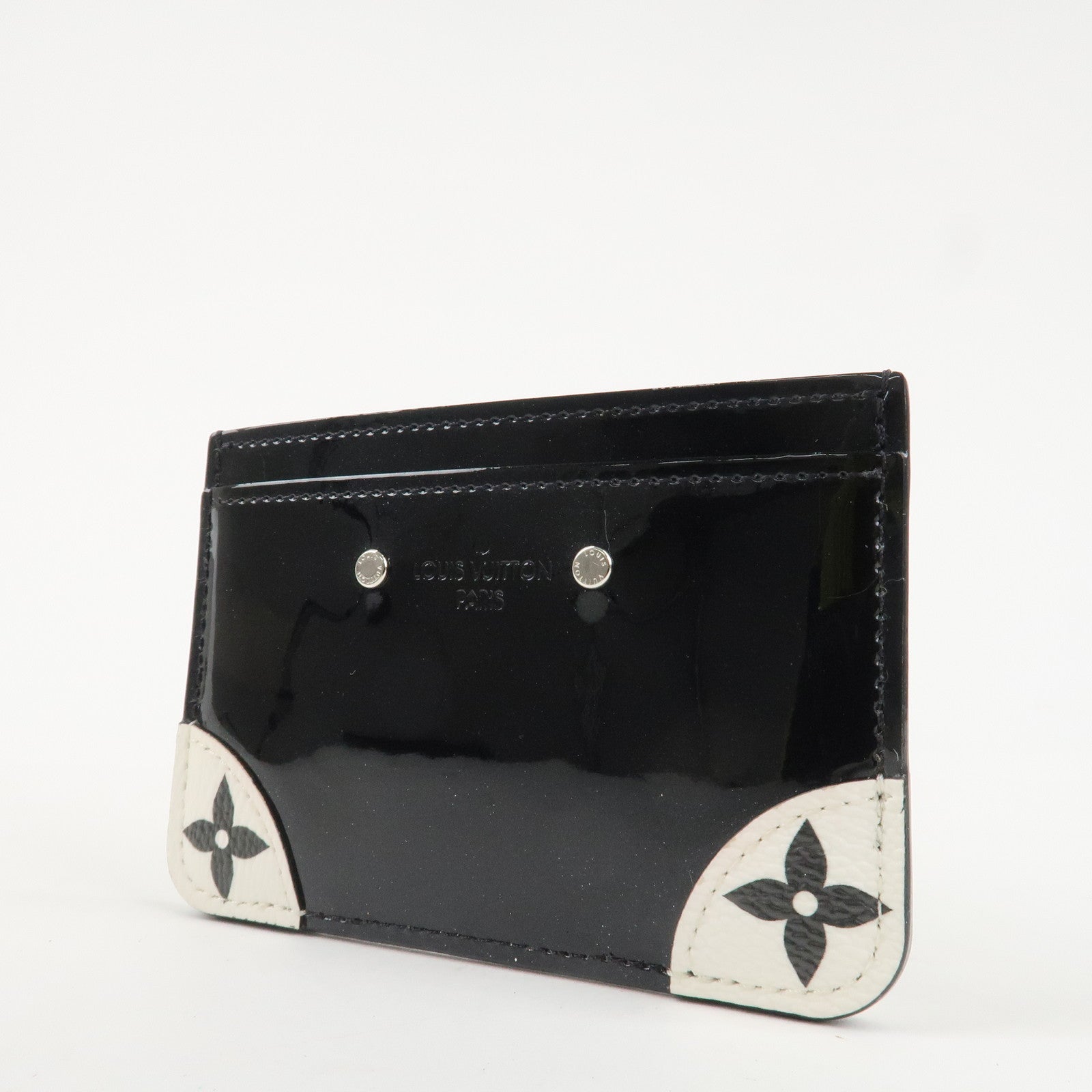 Louis Vuitton Portes Cartes Simple Vernis Leather Card Case M67664 Used