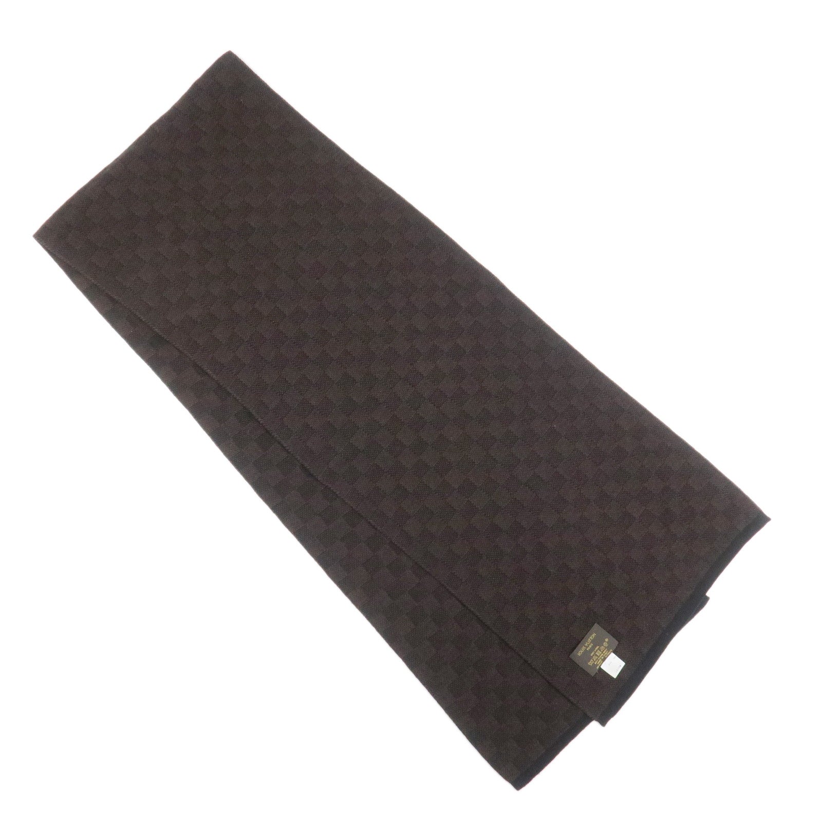 Louis Vuitton Damier Wool 100% Echarpe Petit Scarf Brown M70029