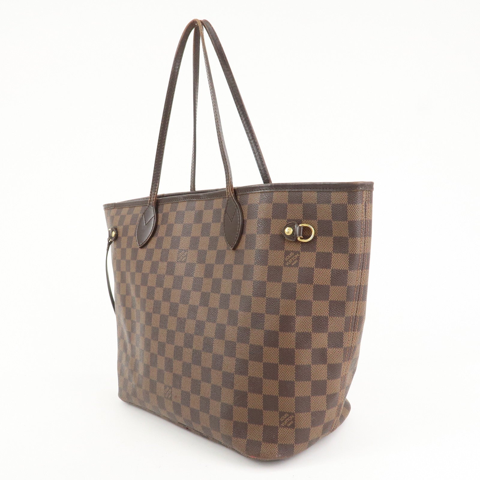 Louis Vuitton Damier Ebene Canvas Neverfull MM Tote Bag N51105 Used