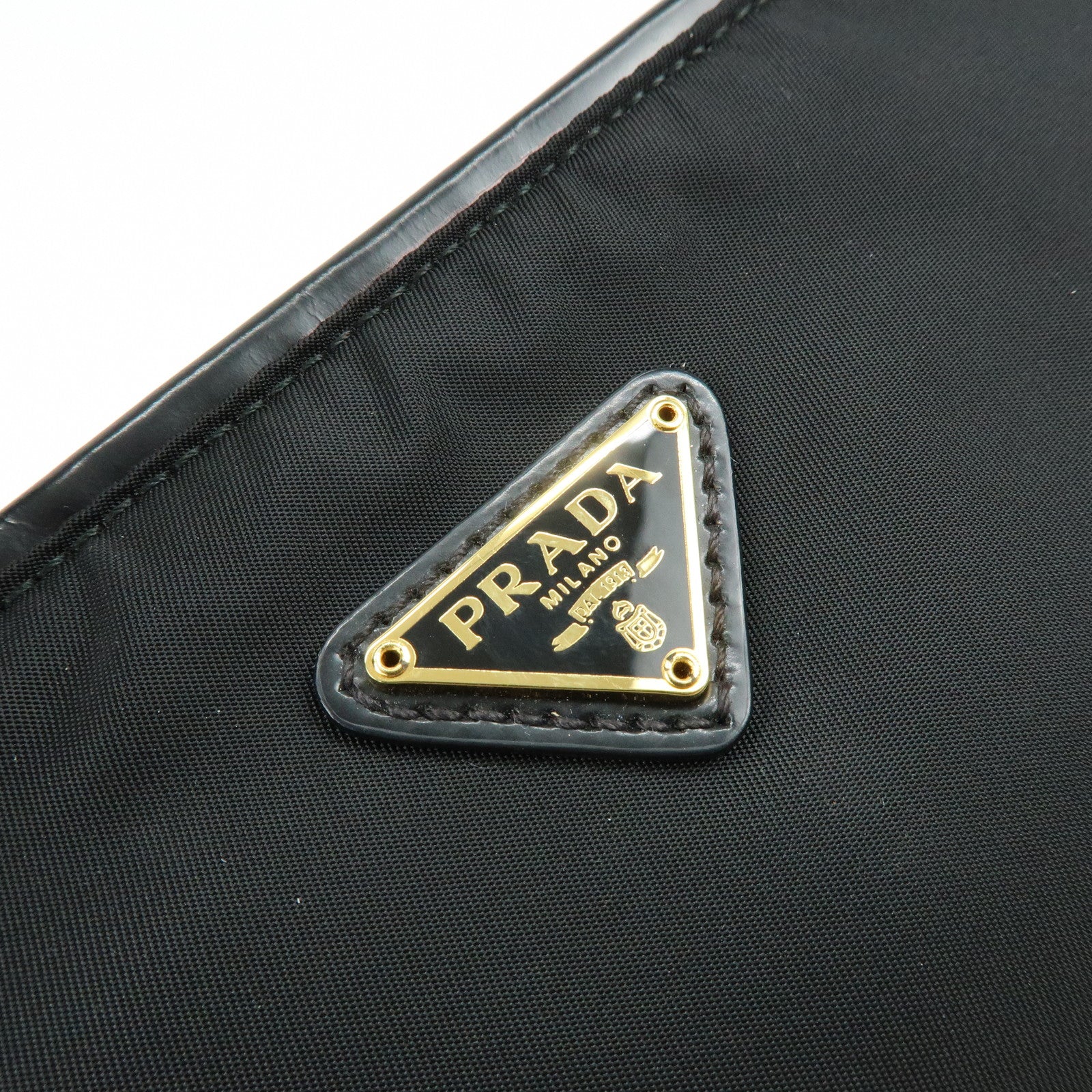 PRADA Triangle Logo Nylon 2Way Bag Hand Bag Shoulder Bag BN1833