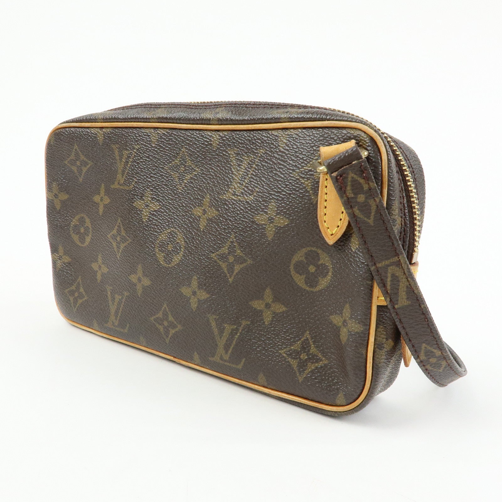 Louis Vuitton Monogram Pochette Marly Bandouliere Bag Brown M51828