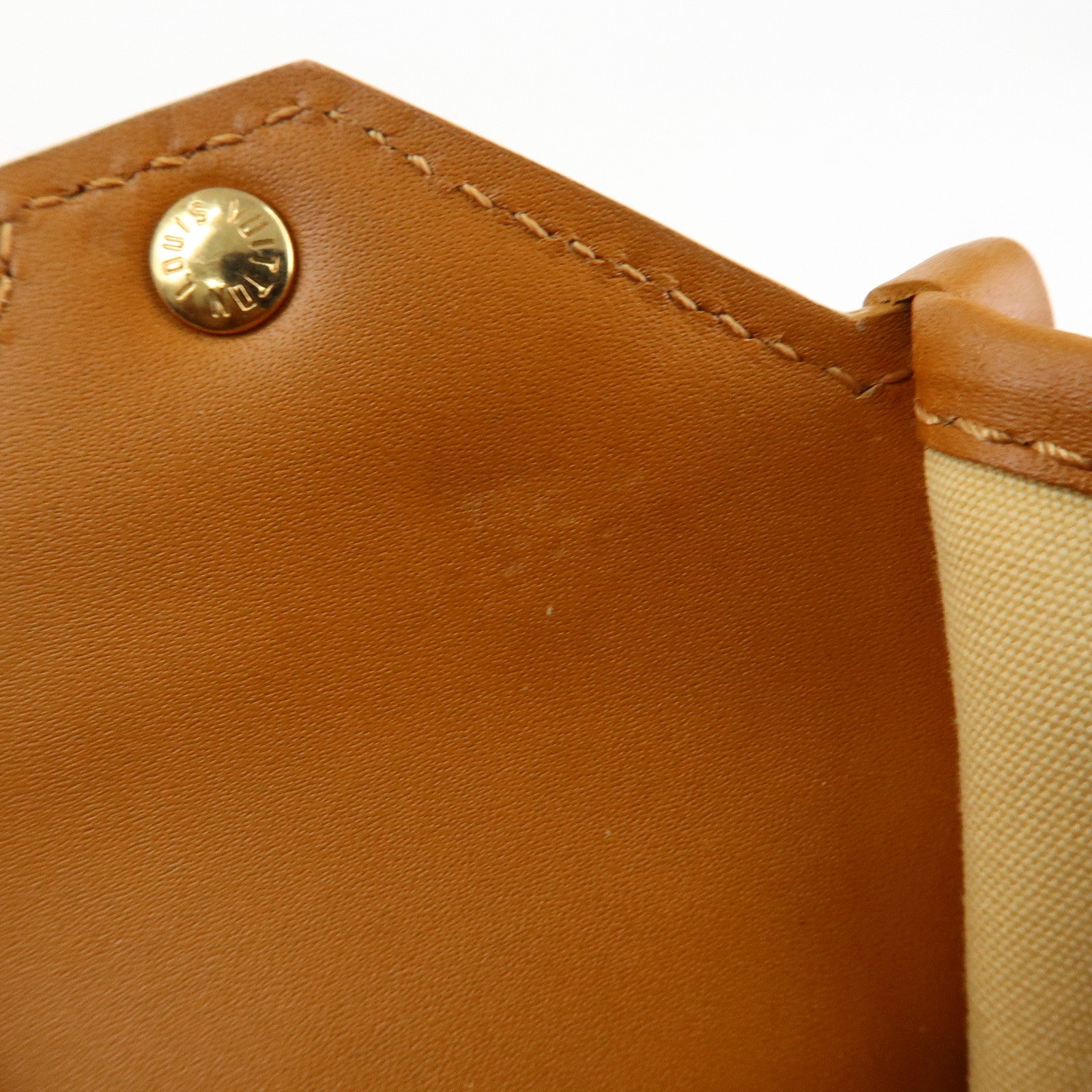 Louis Vuitton Monogram Mini Sac Catherine Hand Bag Beige M92328 Used