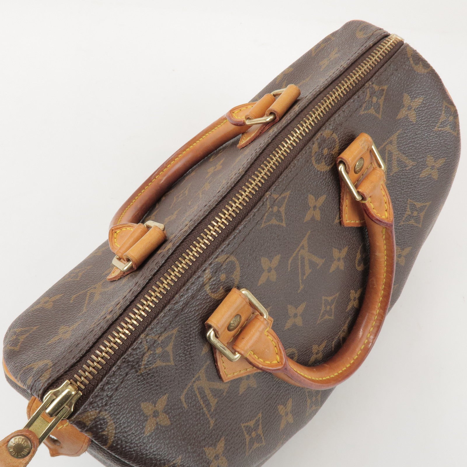 Louis Vuitton Monogram Speedy 25 Boston Bag Hand Bag Brown M41528