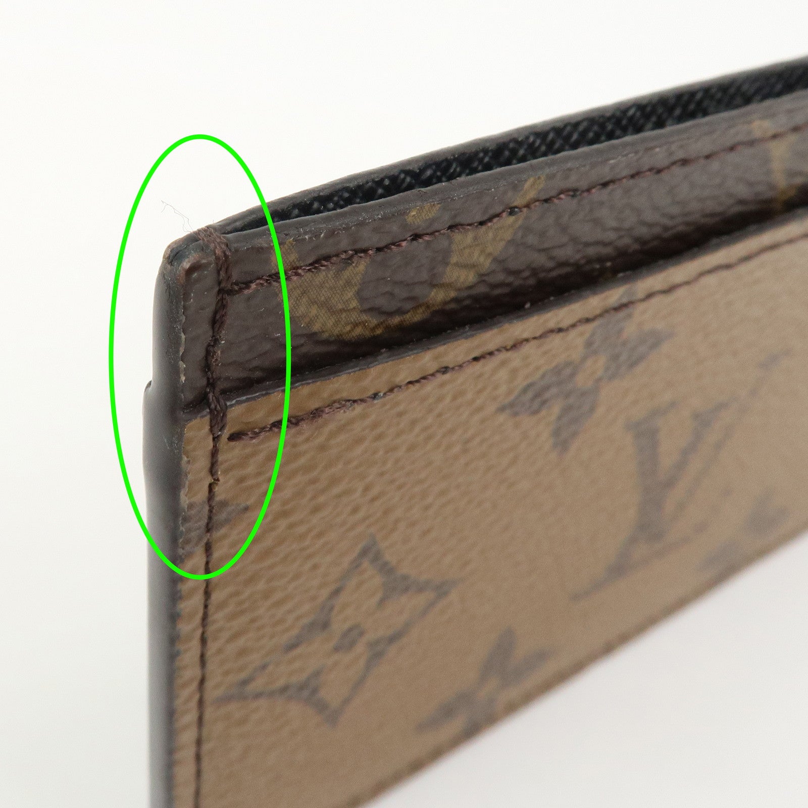 Louis Vuitton Monogram Reverse Porte Cartes Simple Card Case M69161