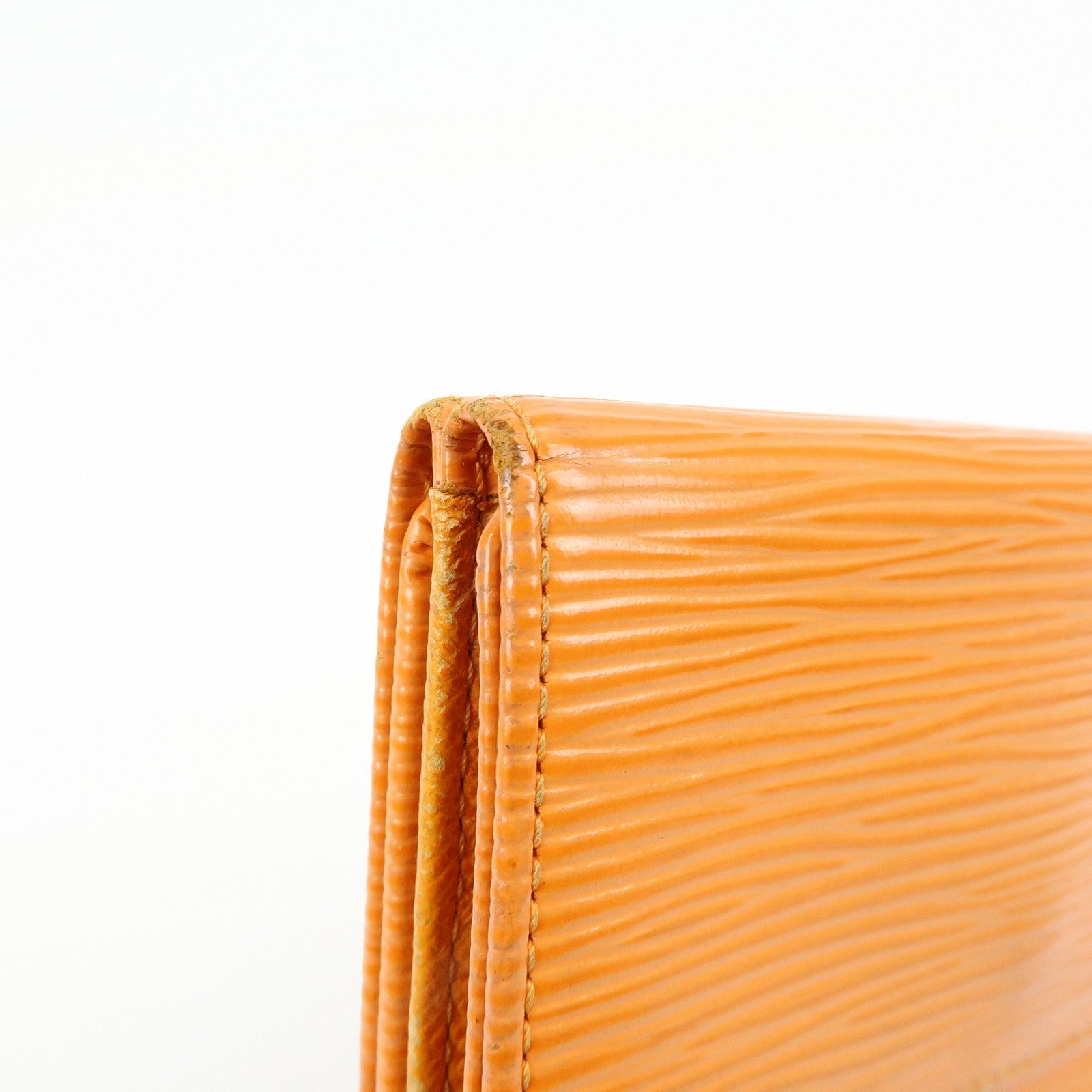 Louis Vuitton Epi Porte Monnaie Billets Credit Wallet Orange M6348H