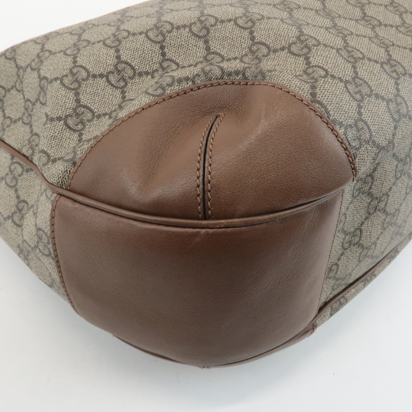 GUCCI GG Supreme Shoulder Bag Hand Bag Beige Brown 309618 Used