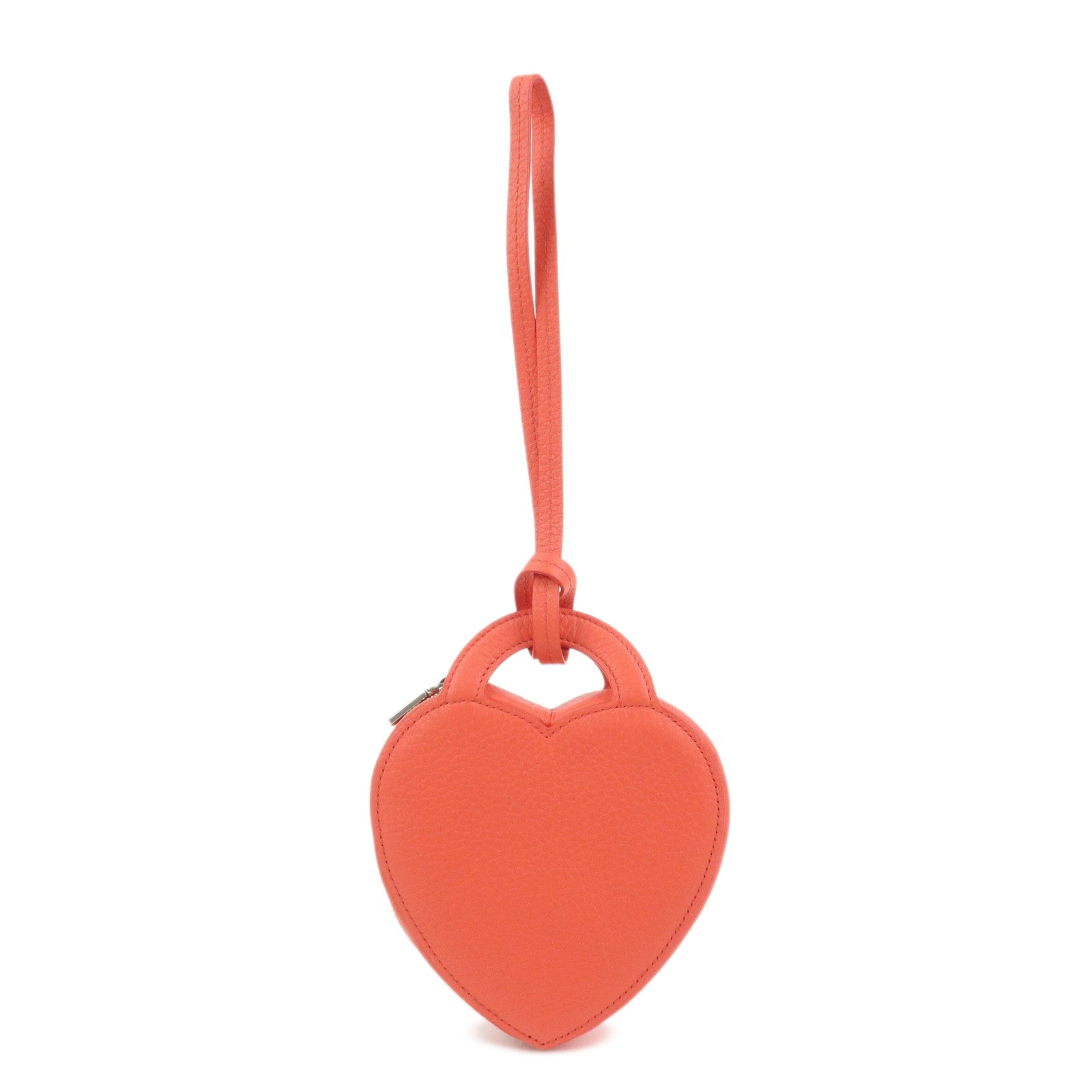 Tiffany & Co Return to Tiffany Leather Pouch Wristlet Bag Red