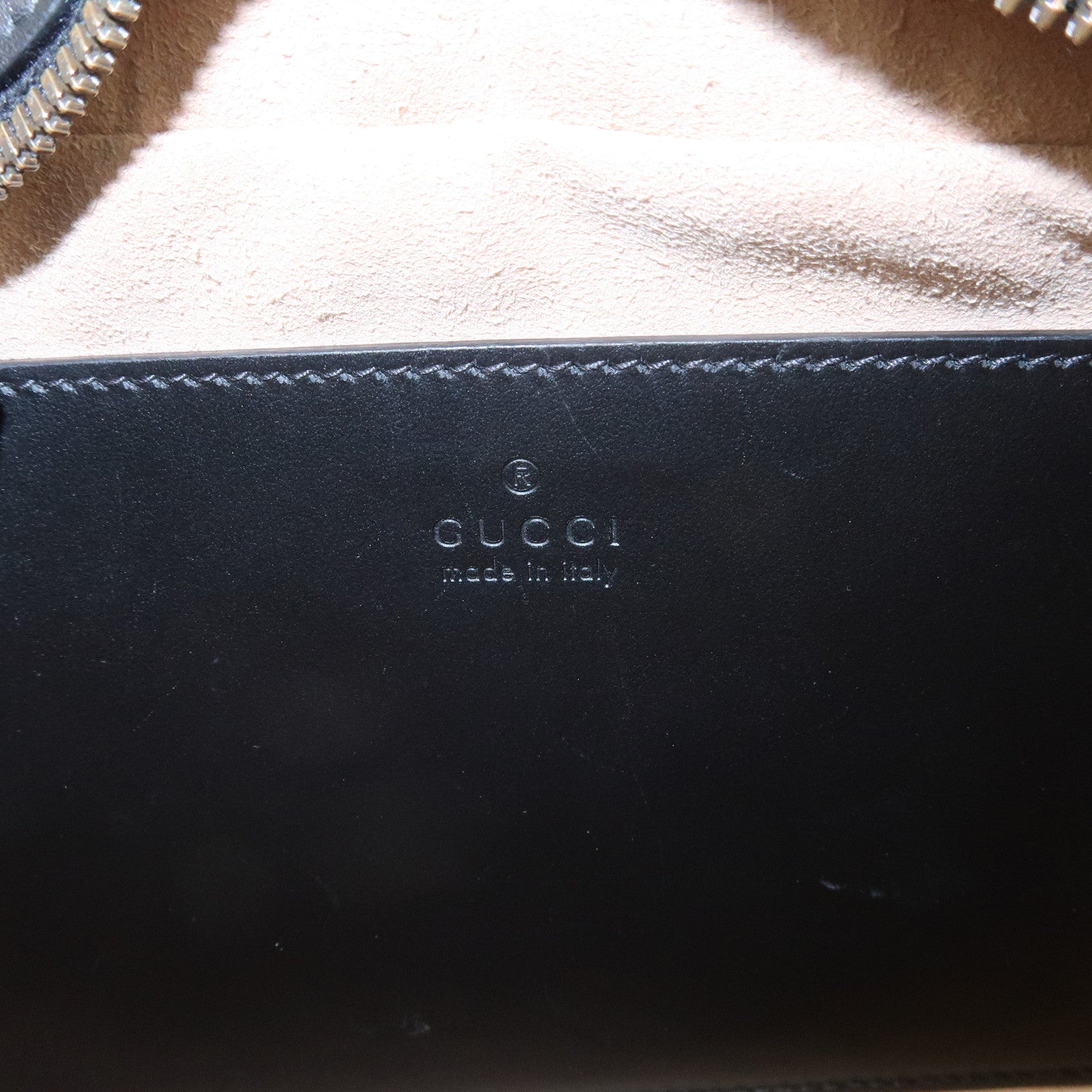 GUCCI GG Marmont Leather Shoulder Bag Crossbody Bag Black 447632