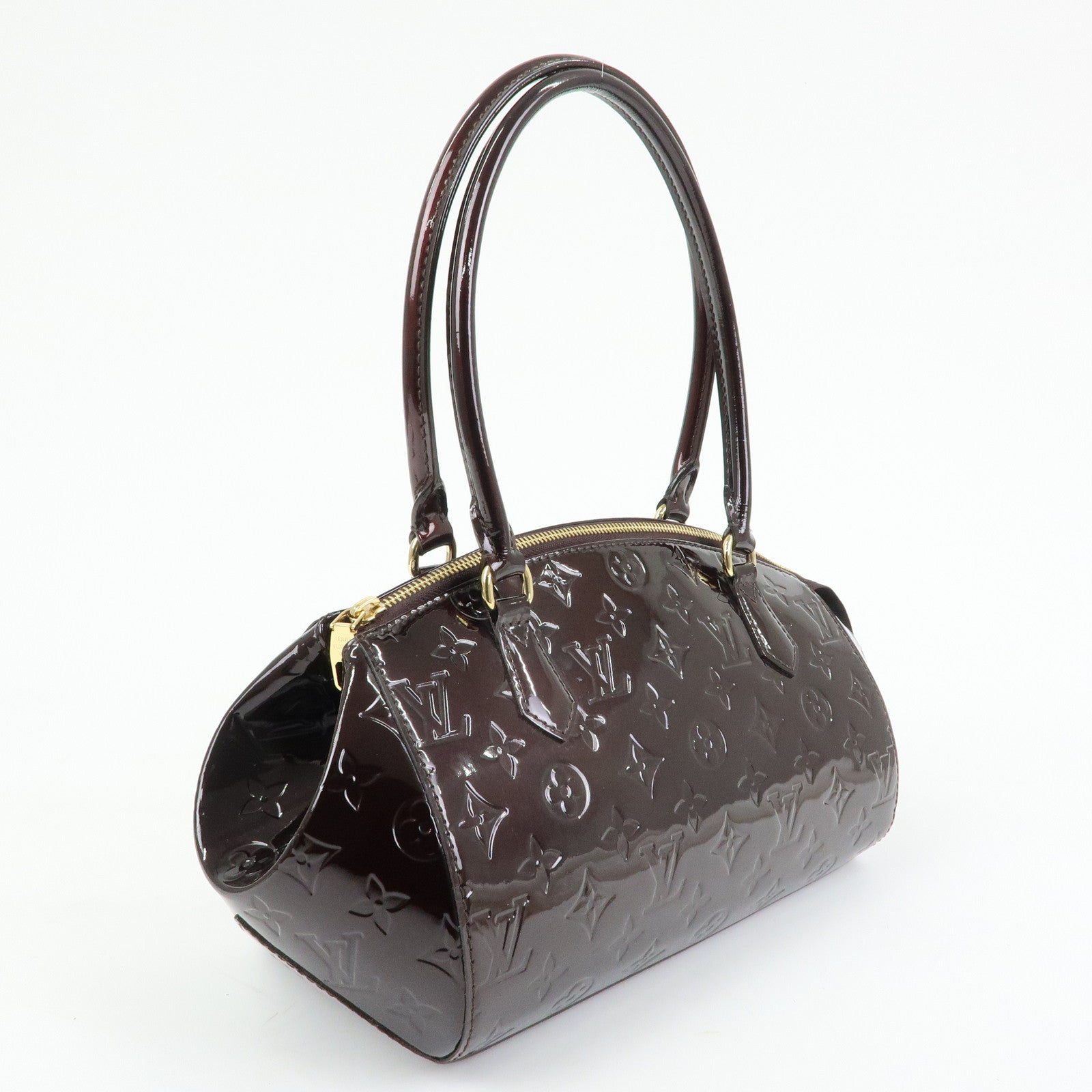 Louis Vuitton Monogram Vernis Leather Sherwood PM Hand Bag M91493