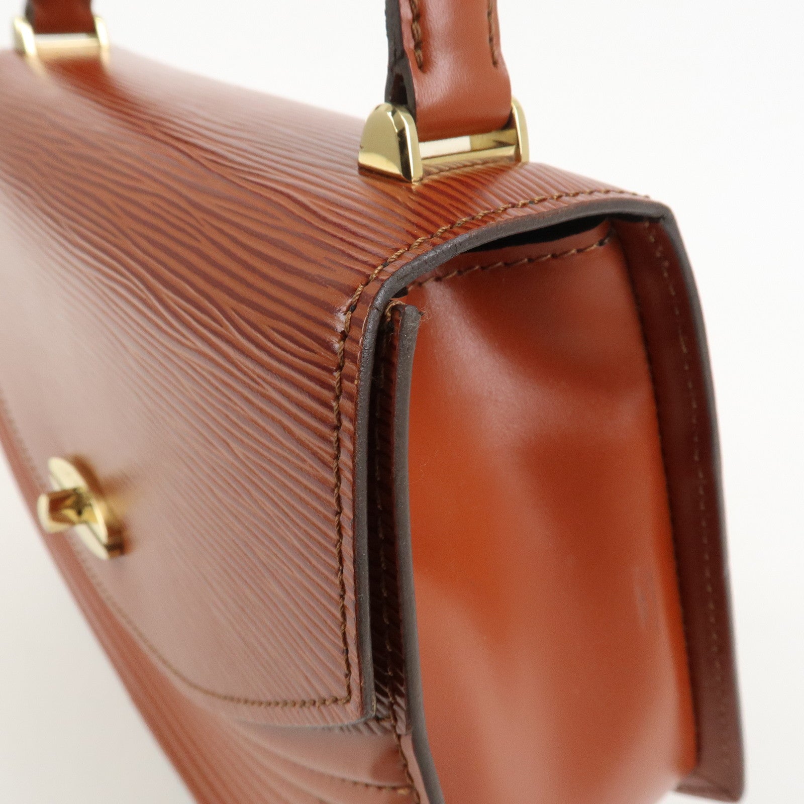 Louis Vuitton Epi Tilsit Shoulder Hand Bag Kenya Brown M52483