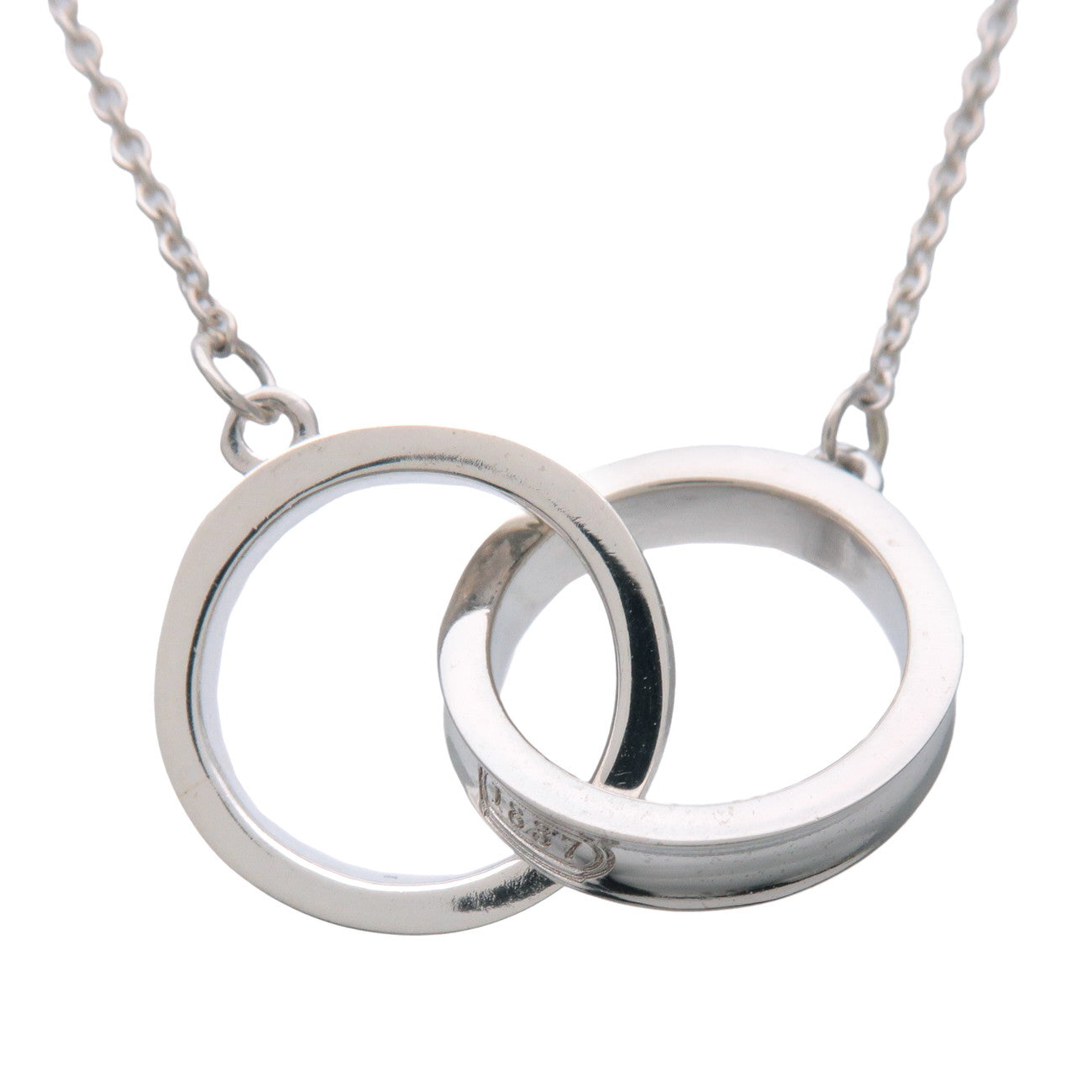 Tiffany & Co 1837 Interlocking Circle Necklace SV925 Silver