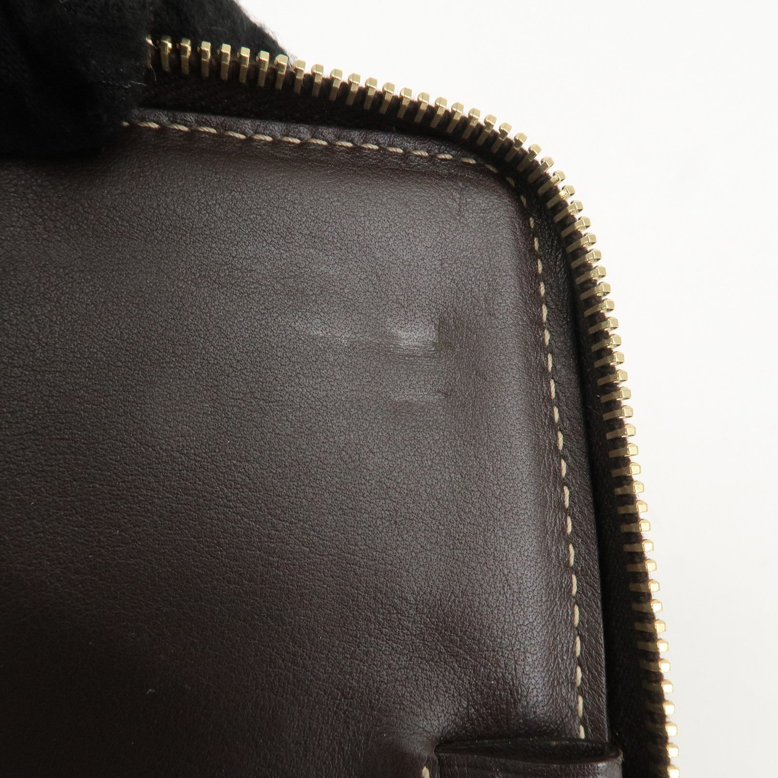 GUCCI GG Canvas Leather Planner Cover Brown Beige Gold HDW 233152 Used