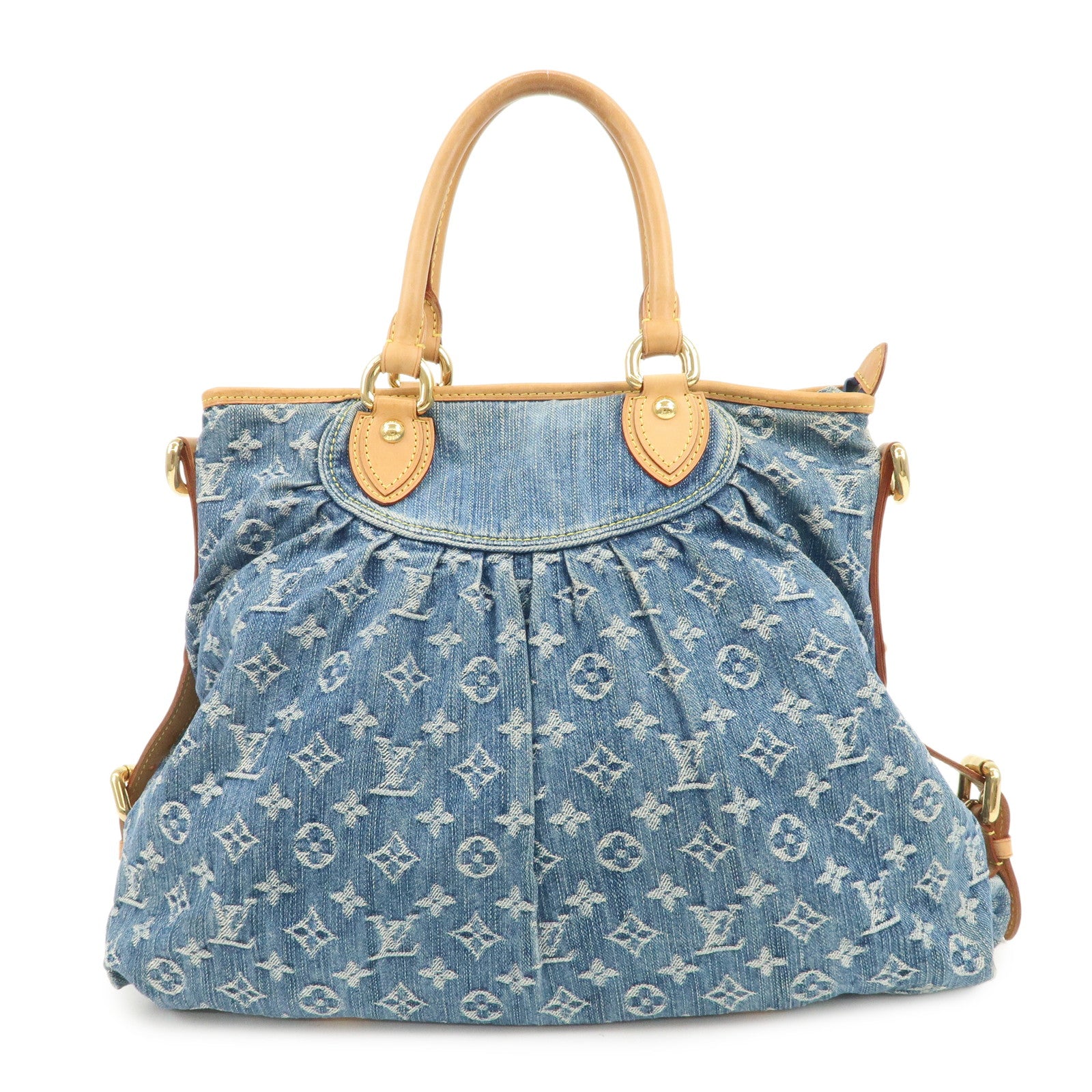 Louis Vuitton Monogram Denim Neo Cabby MM 2Way Bag Hand Bag M95349
