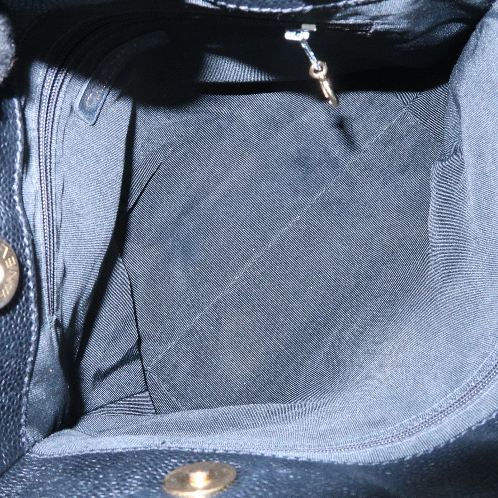 CHANEL COCO Mark Caviarskin Shoulder Bag Tote Bag Hand Bag Black