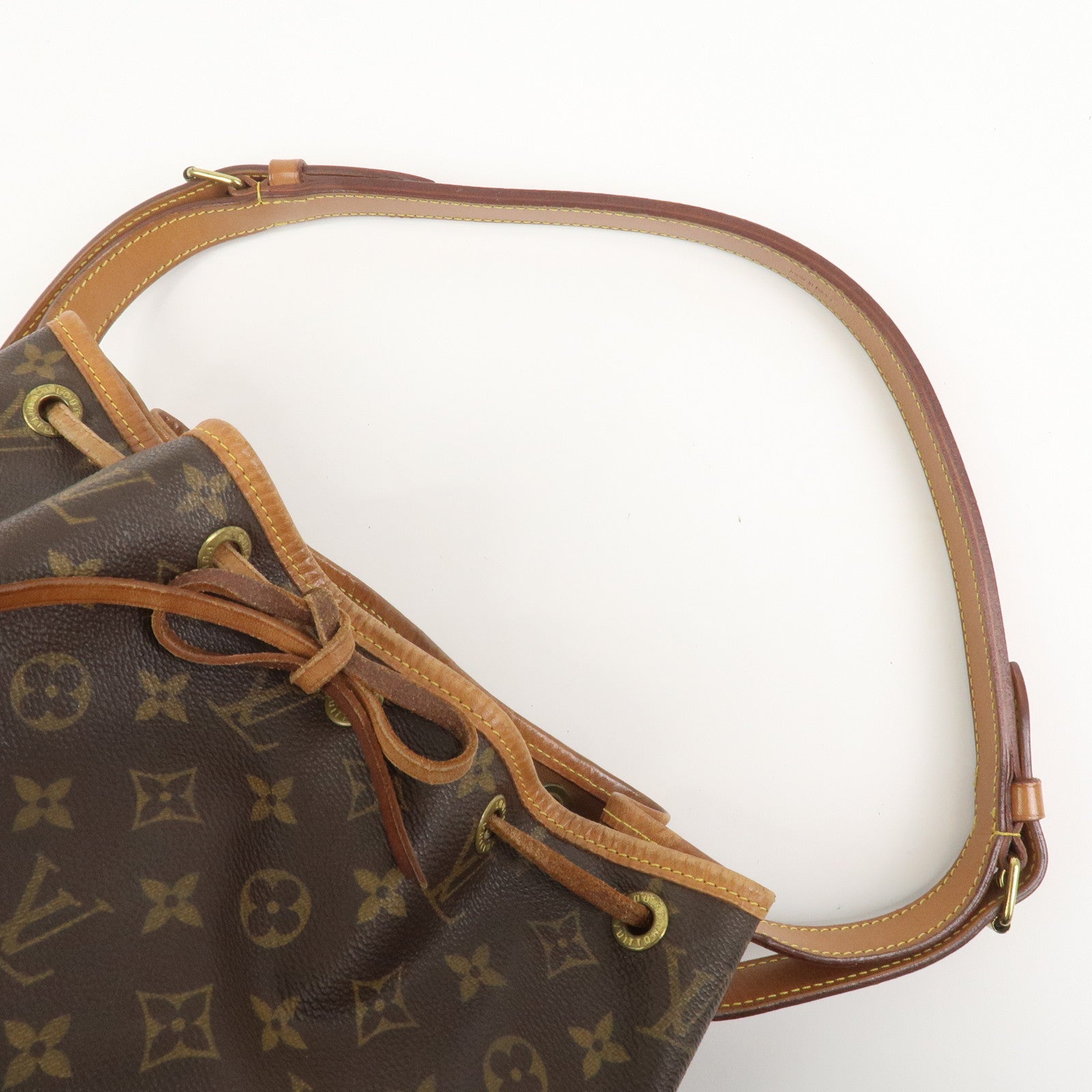Louis Vuitton Monogram Petit Noe Shoulder Bag Brown M42226