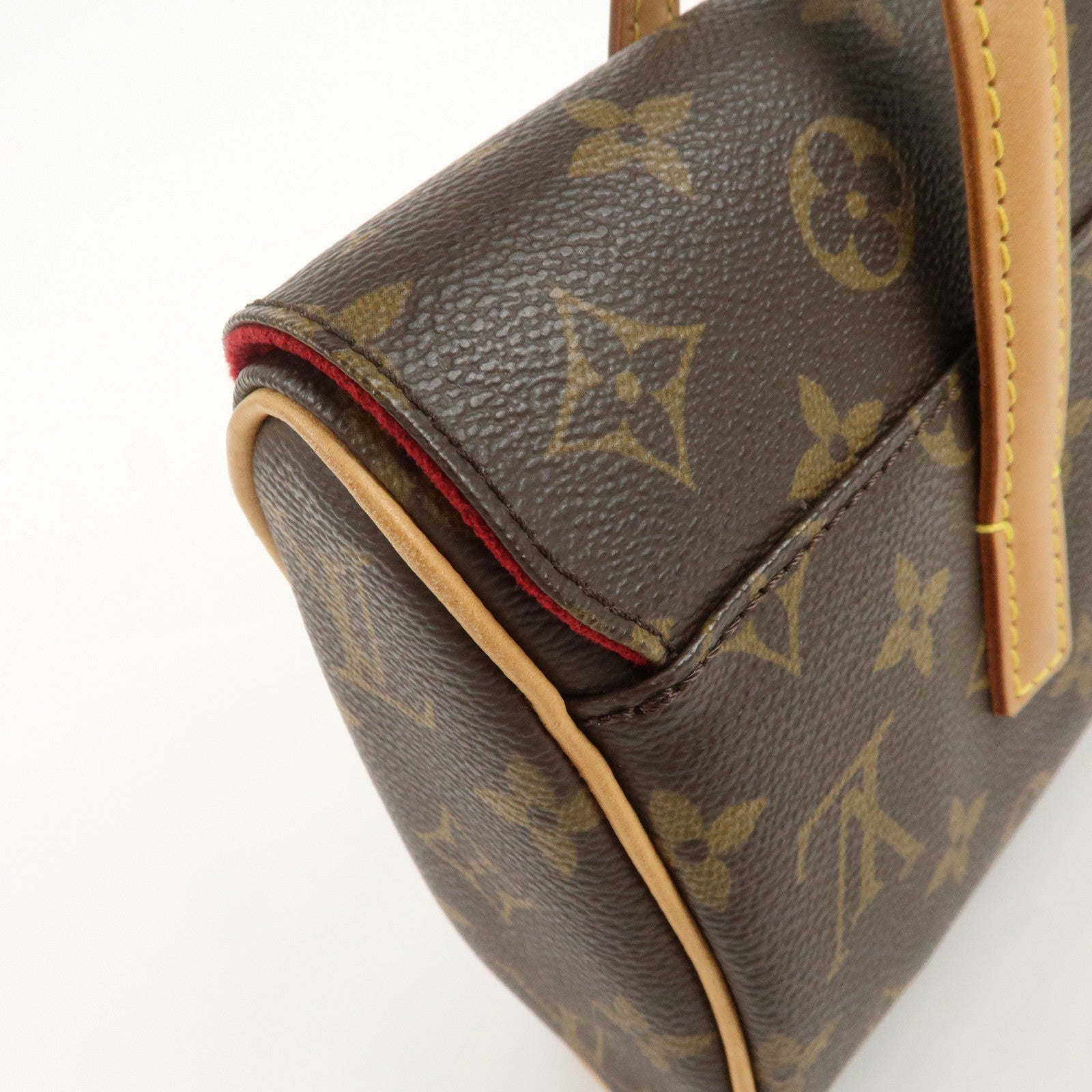 Louis Vuitton Monogram Sonatine Hand Bag Brown M51902