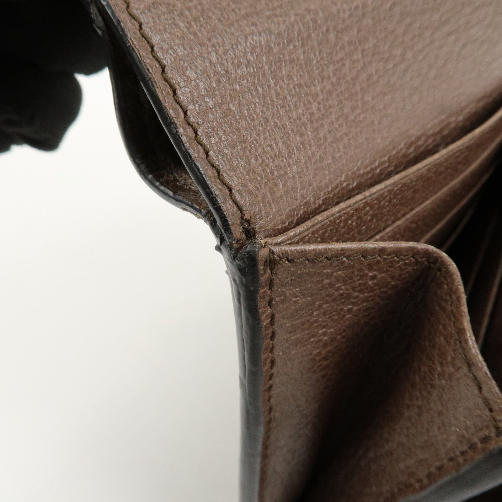 GUCCI Ophidia Sherry GG Supreme Leather Bifold Wallet 598662 Used