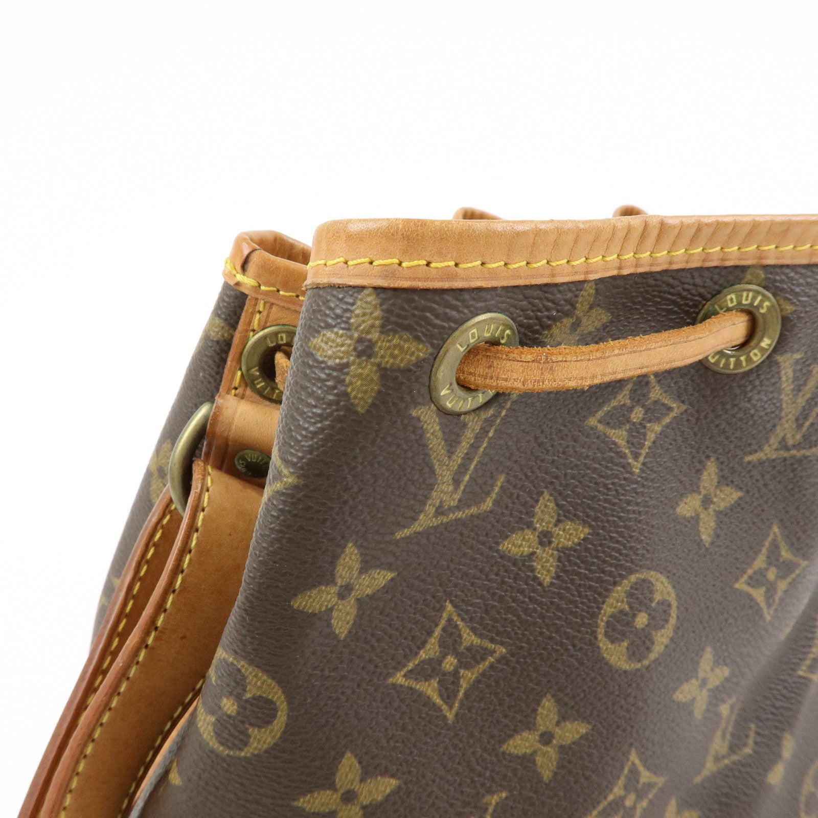Louis Vuitton Monogram Petit Noe Shoulder Bag Brown M42226