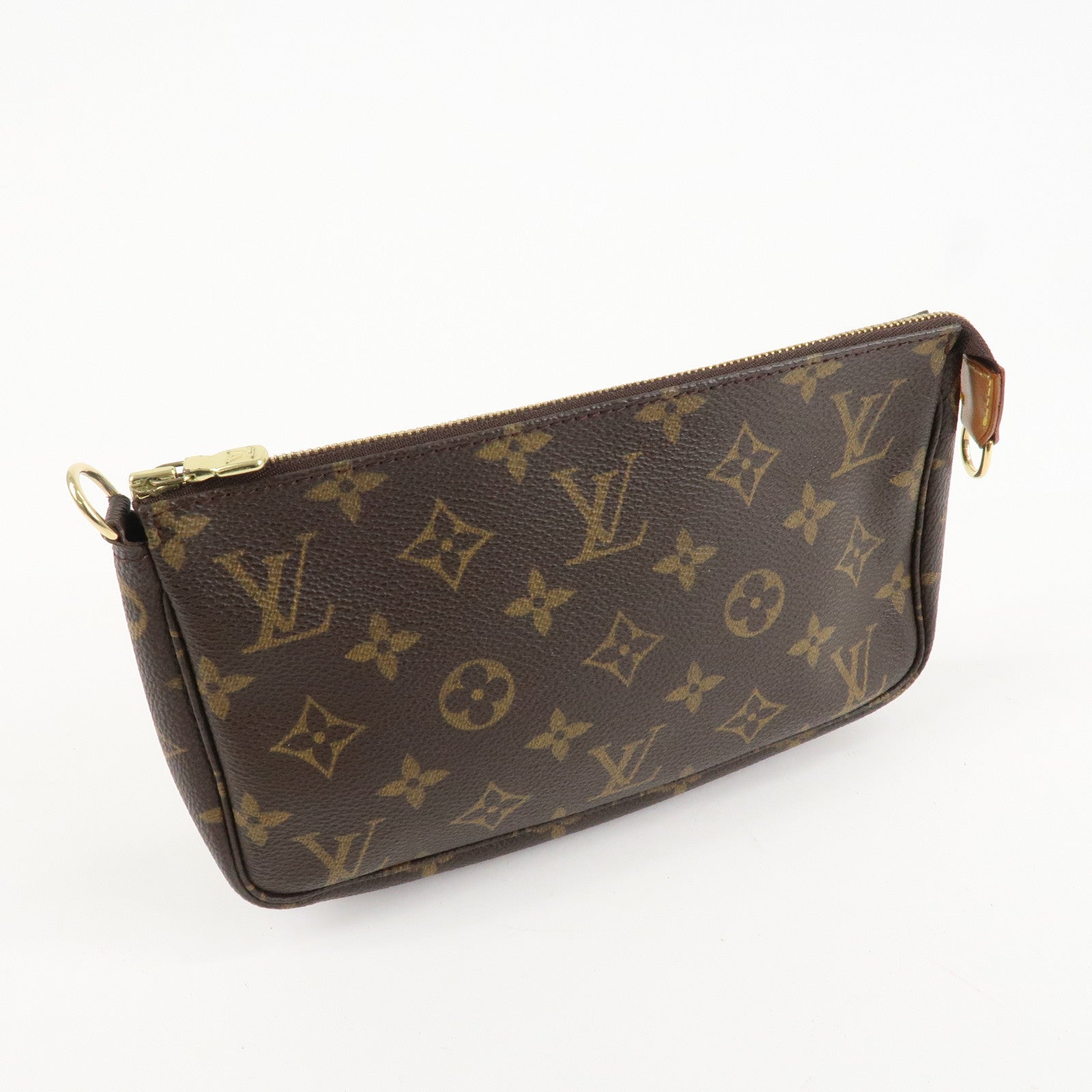 Louis Vuitton Monogram Pochette Accessoires Pouch Brown M51980 Used