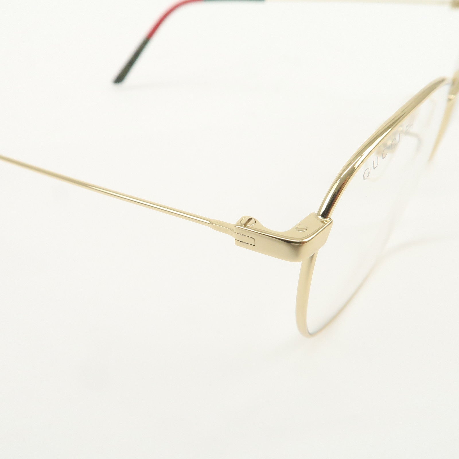 GUCCI Sherry Plastic Metal Glasses Gold GG0681S 001 54□20-150 L