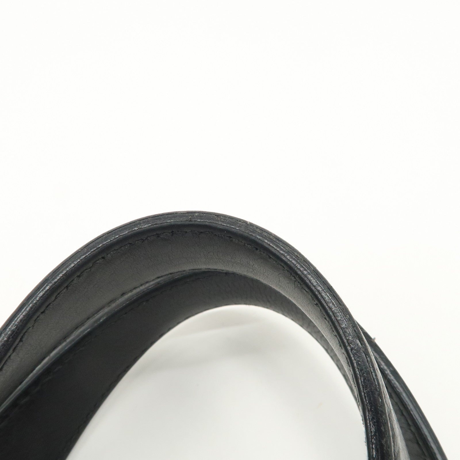 SAINT LAURENT Metropolis Rive Gauche Leather Tote Bag Black 177739