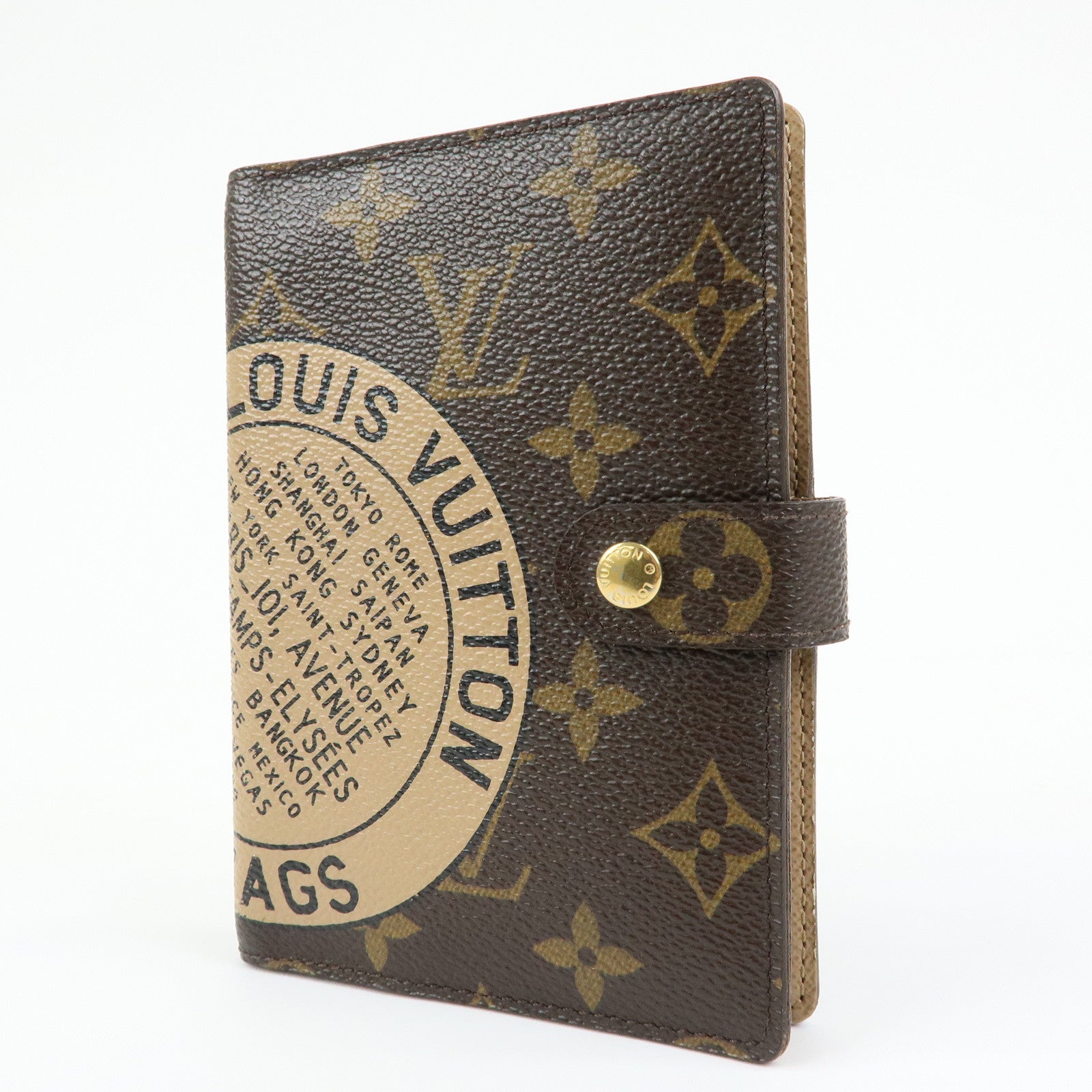 Louis Vuitton Monogram Agenda PM T&B Planner Cover Brown R21039