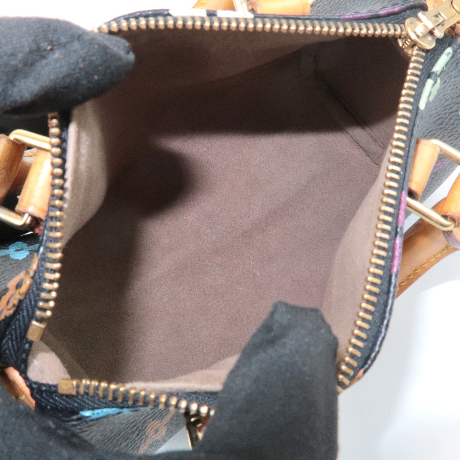 Louis Vuitton Monogram Multicolor Mini Speedy Mini Bag Noir M92644