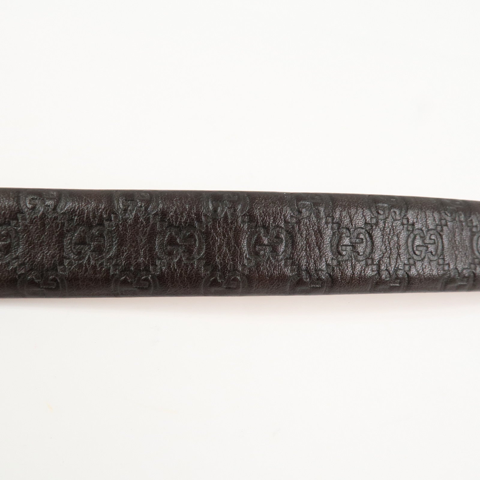 GUCCI Guccissima Leather Belt 85/34 Brown 269813