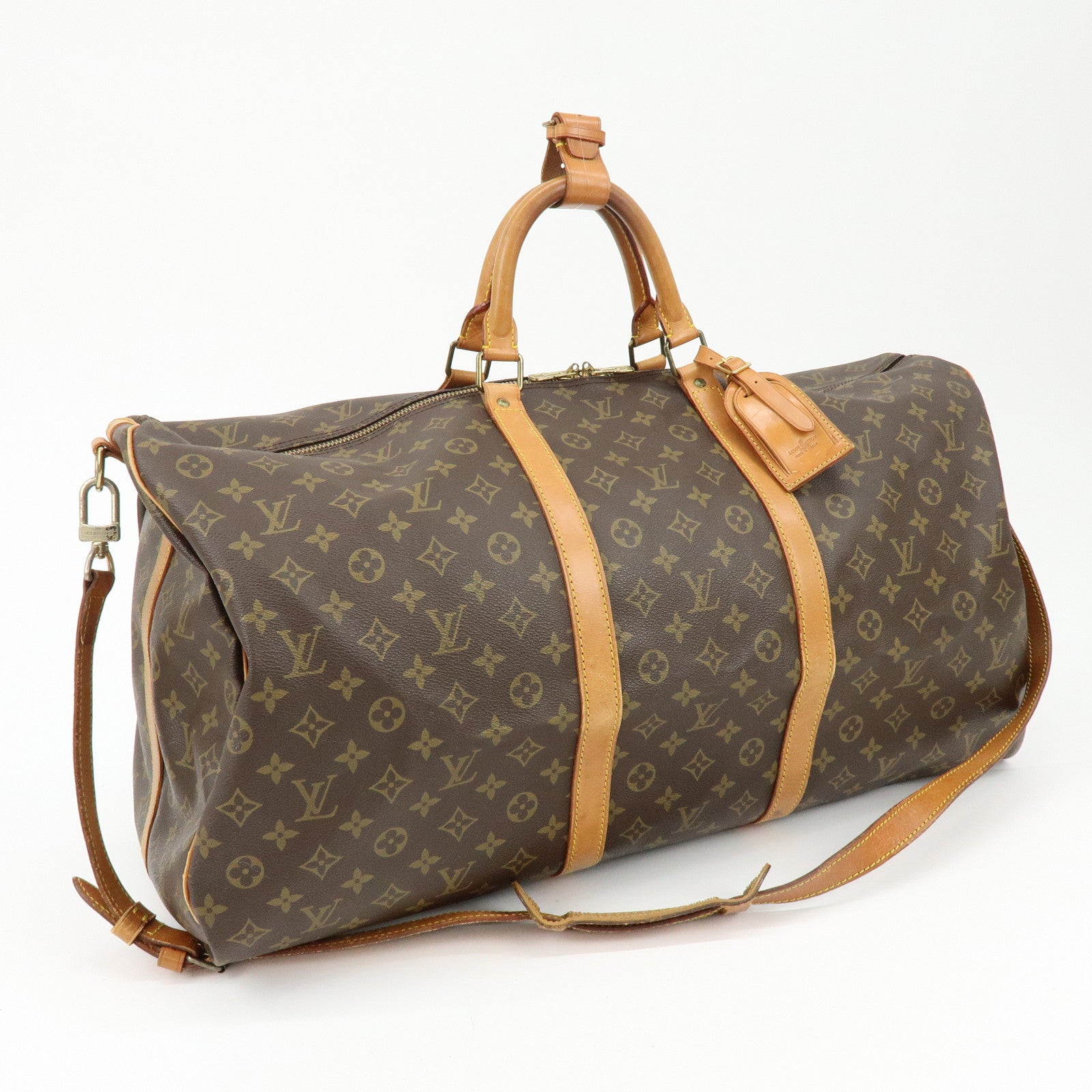 Louis Vuitton Monogram Keep All Bandouliere 60 Boston Bag M41412