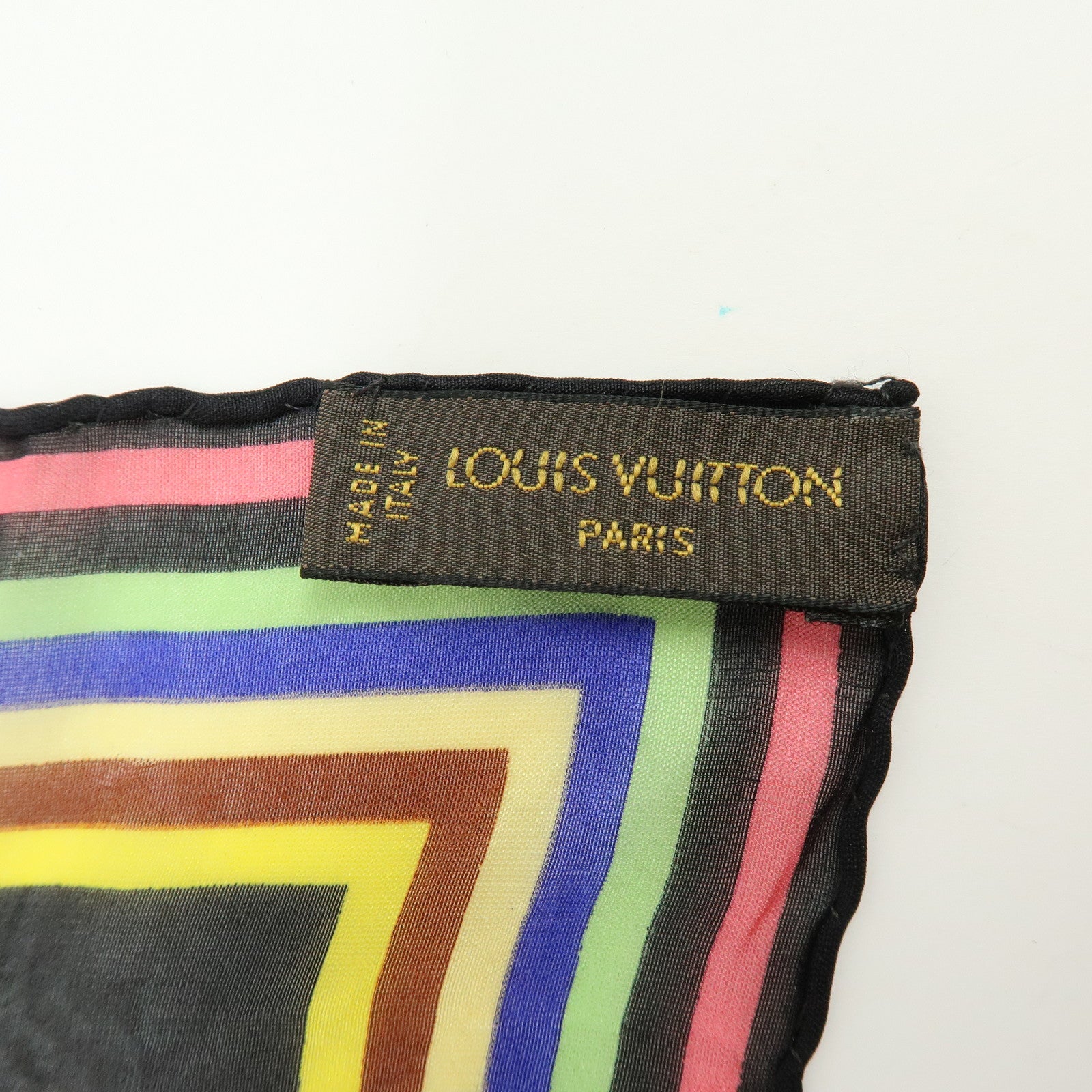 Louis Vuitton Monogram Multicolor Cotton 100% Handkerchief M71912