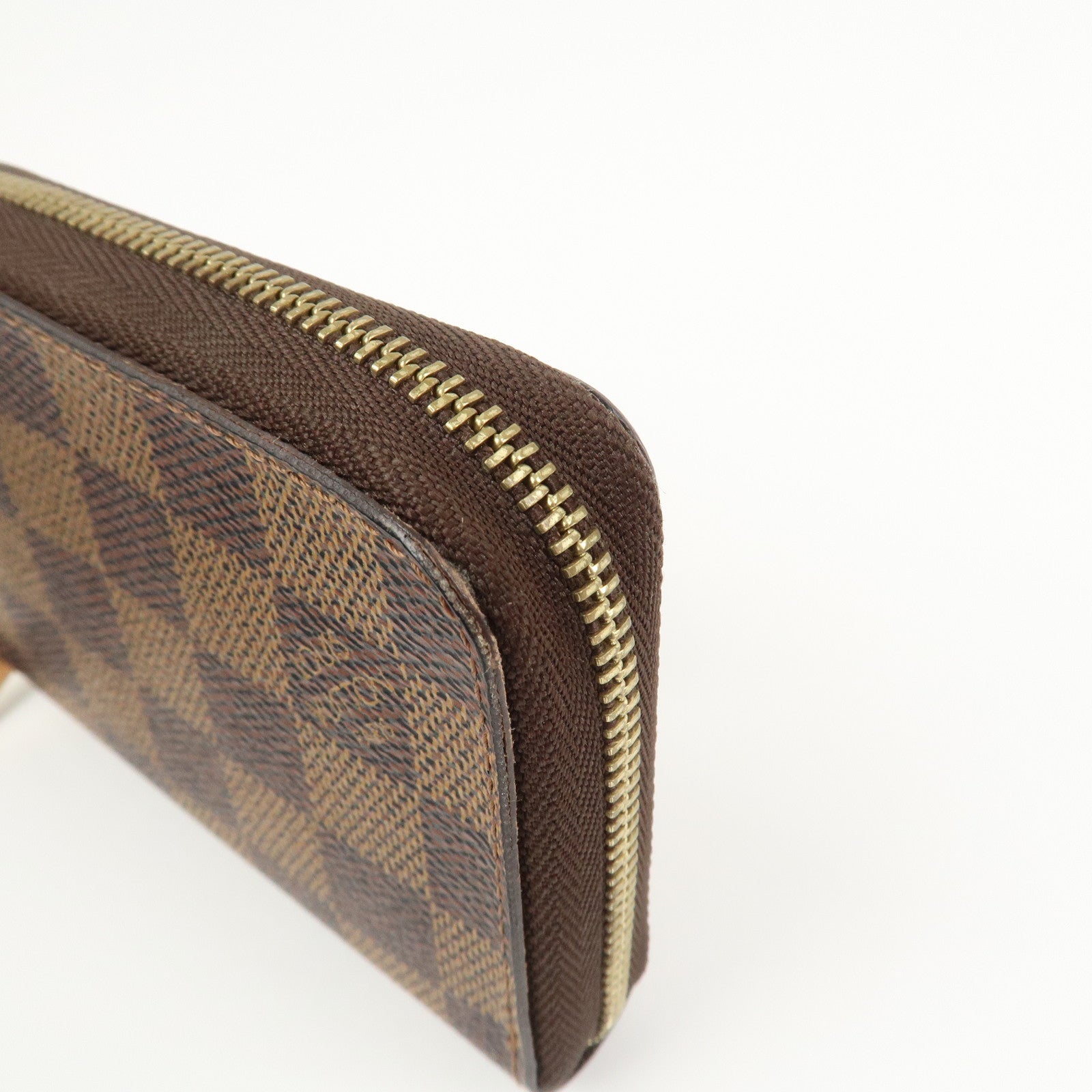 Louis Vuitton Damier Zippy Coin Case Wallet Brown N63070