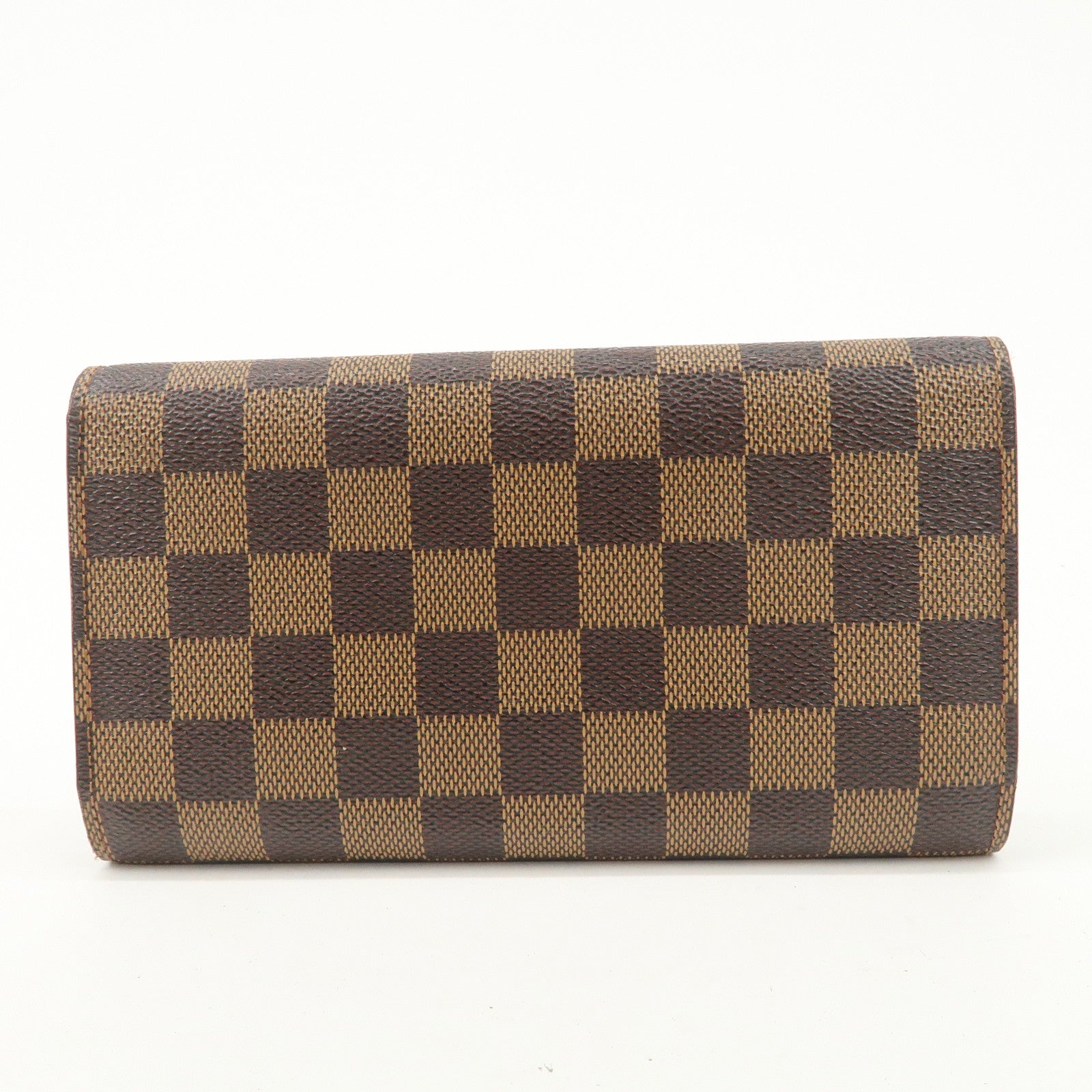 Louis Vuitton Damier Porte Tresor International Long Wallet N61215 Used