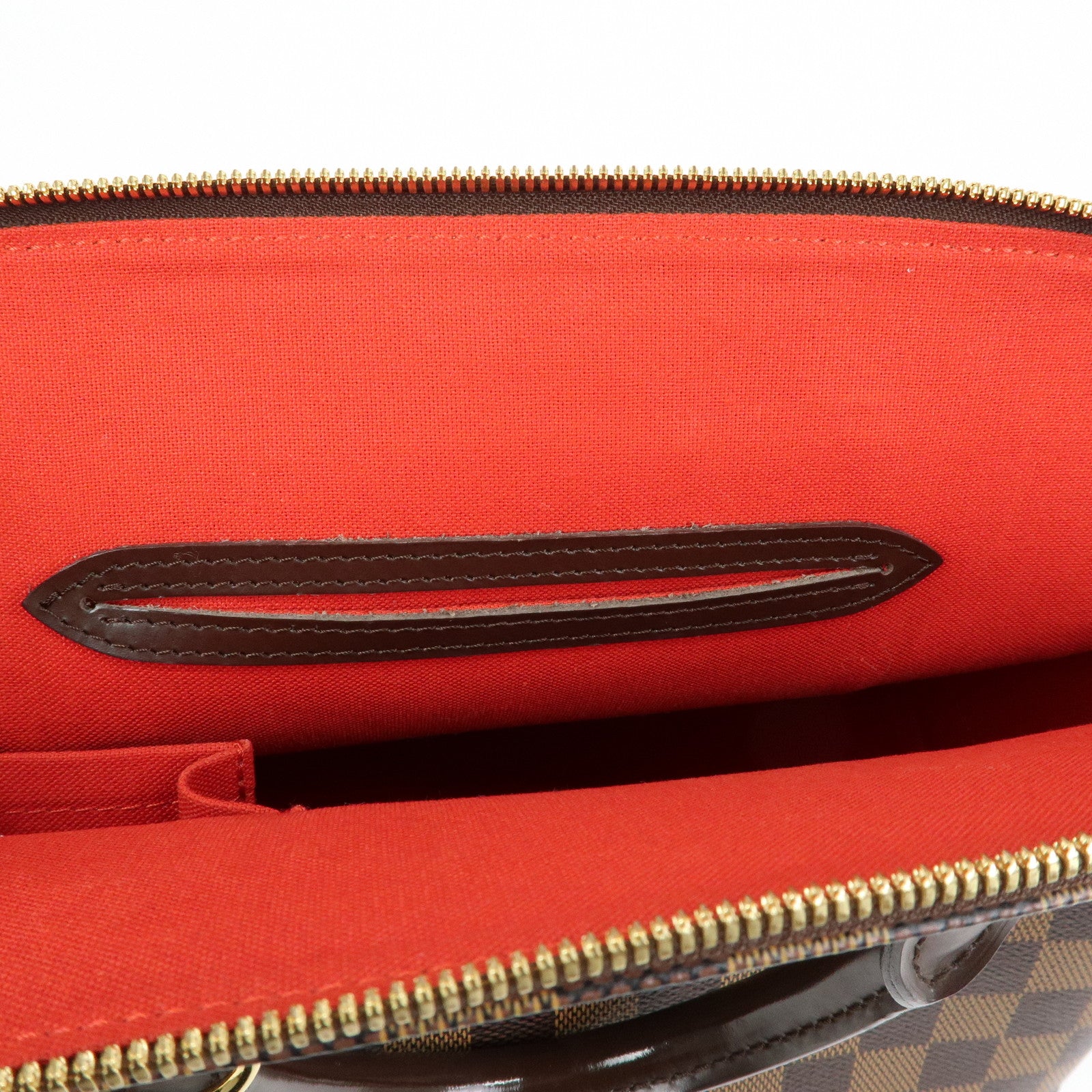 Louis Vuitton Damier Canvas Leather Alma PM Hand Bag Brown N51131