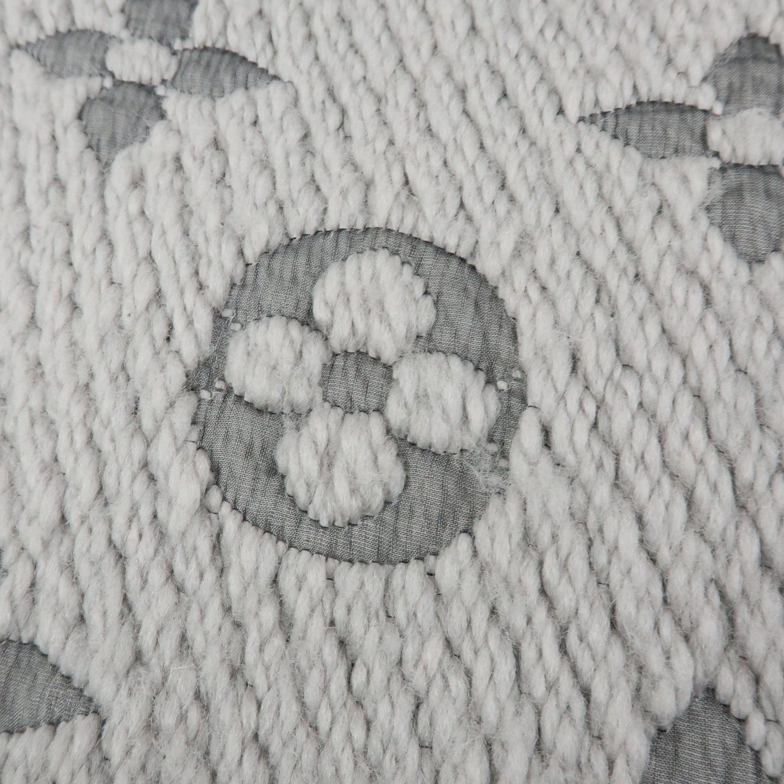 Louis Vuitton Monogram Escharp Logomania Scarf Gris Perle M74742