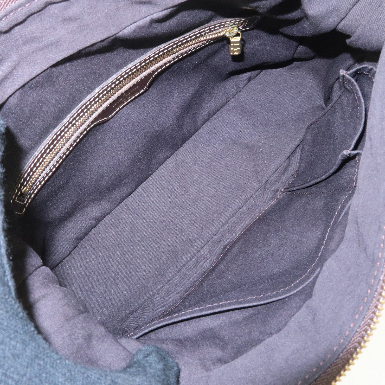 Louis Vuitton Monogram Mini Lin Boulogne Shoulder Bag Ebene M95225 Used