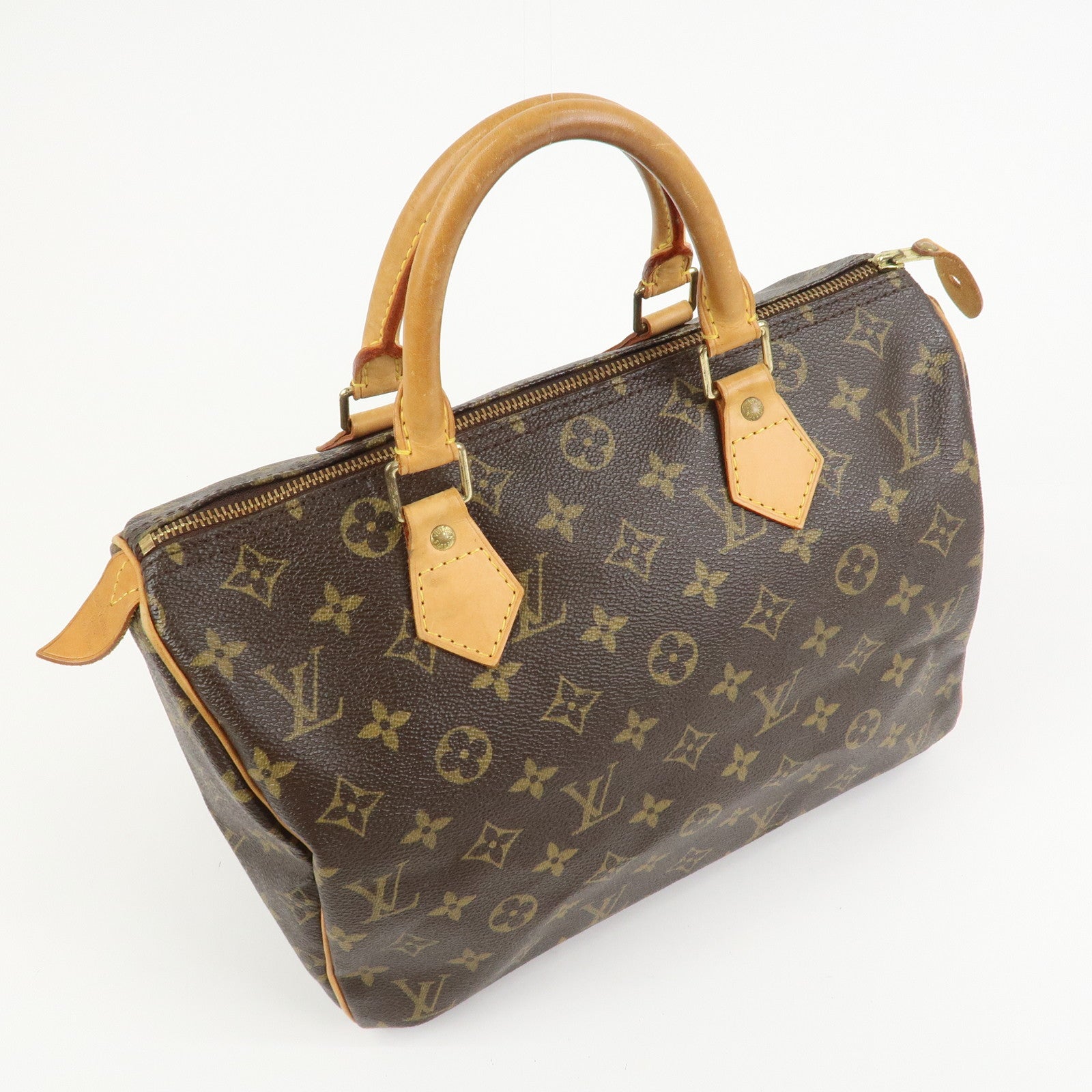Louis Vuitton Monogram Speedy 30 Boston Bag Hand Bag Brown M41526
