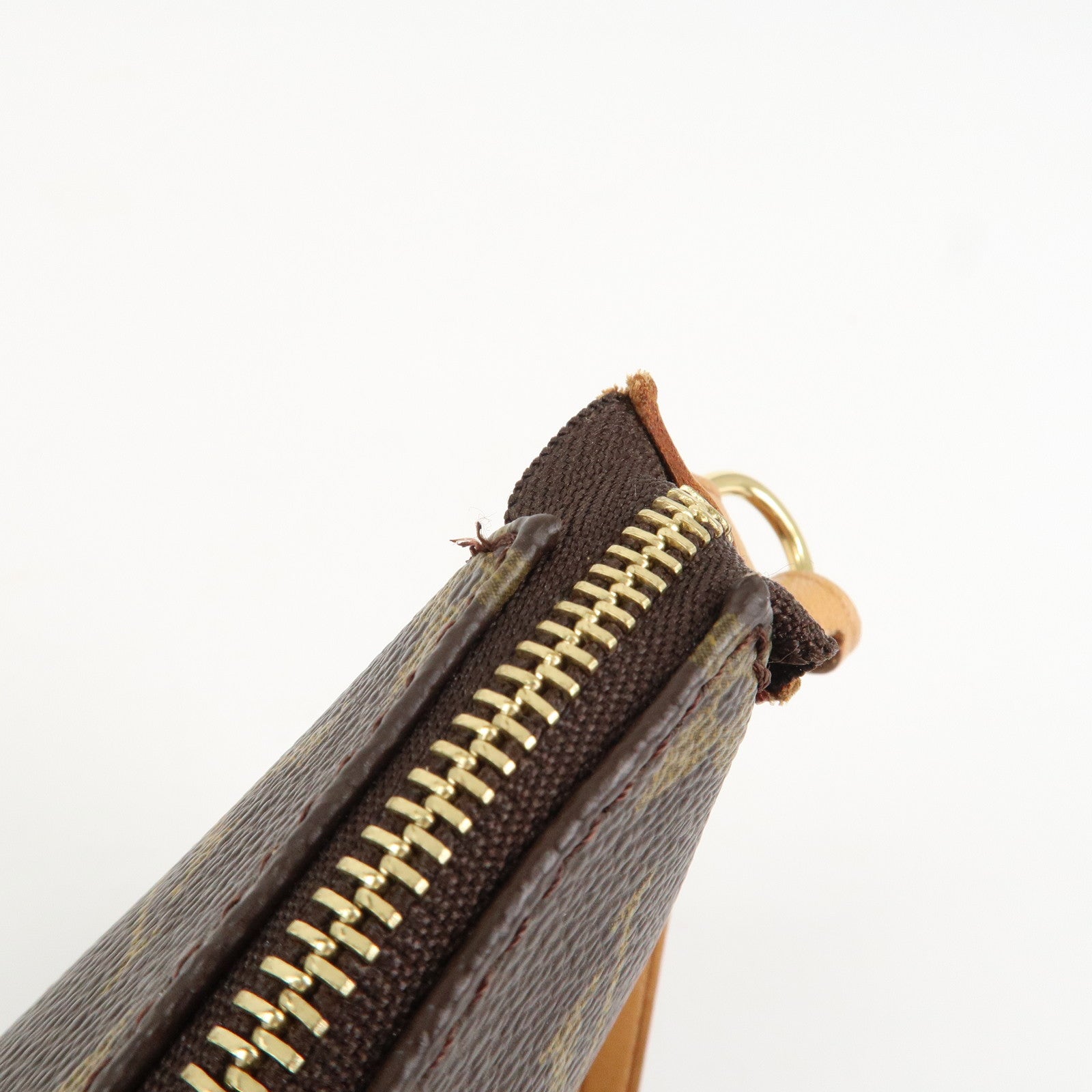 Louis Vuitton Monogram Pochette Accessoires Hand Bag Brown M51980 Used