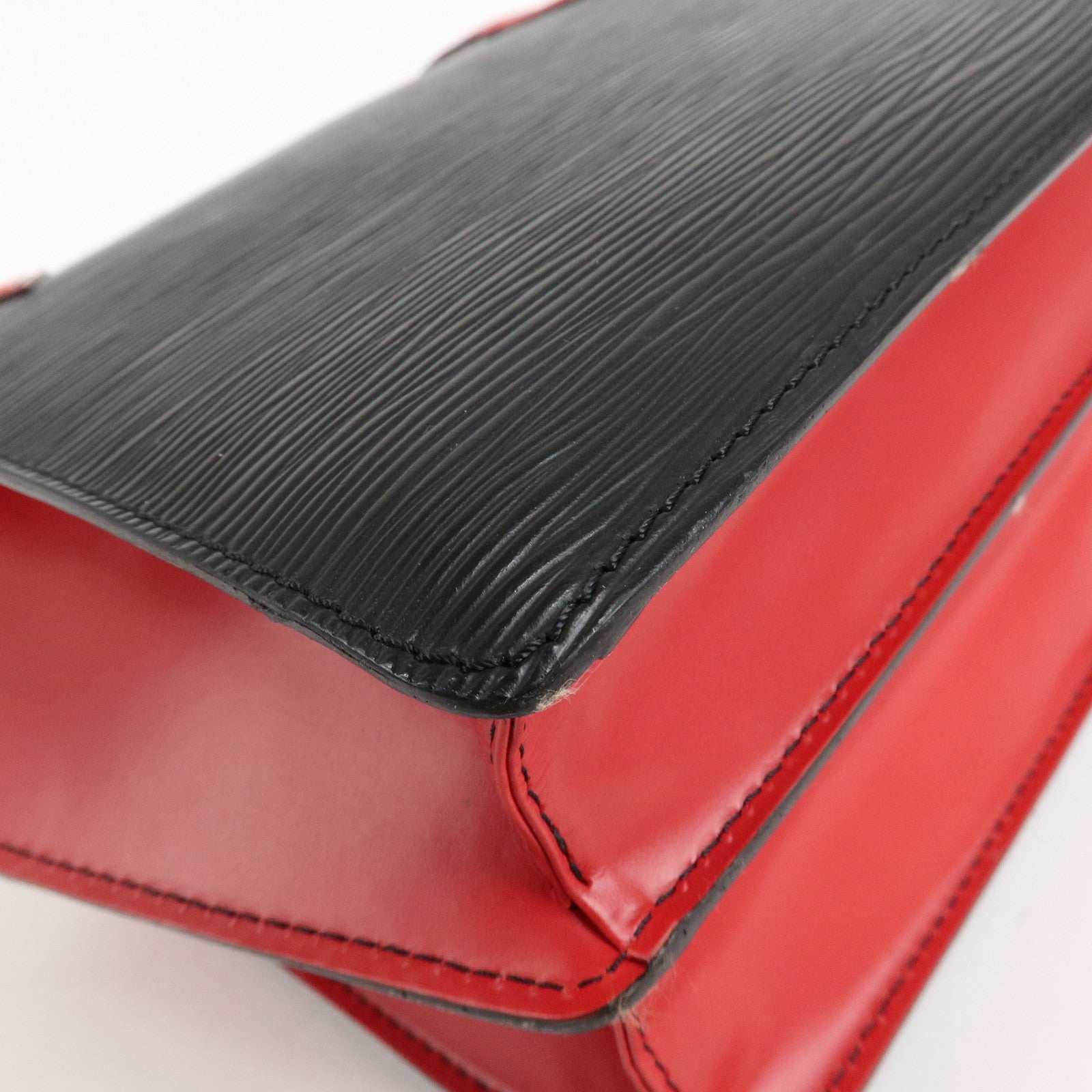 Louis Vuitton Epi Varennes Hand Bag Noir Red M52387 Used