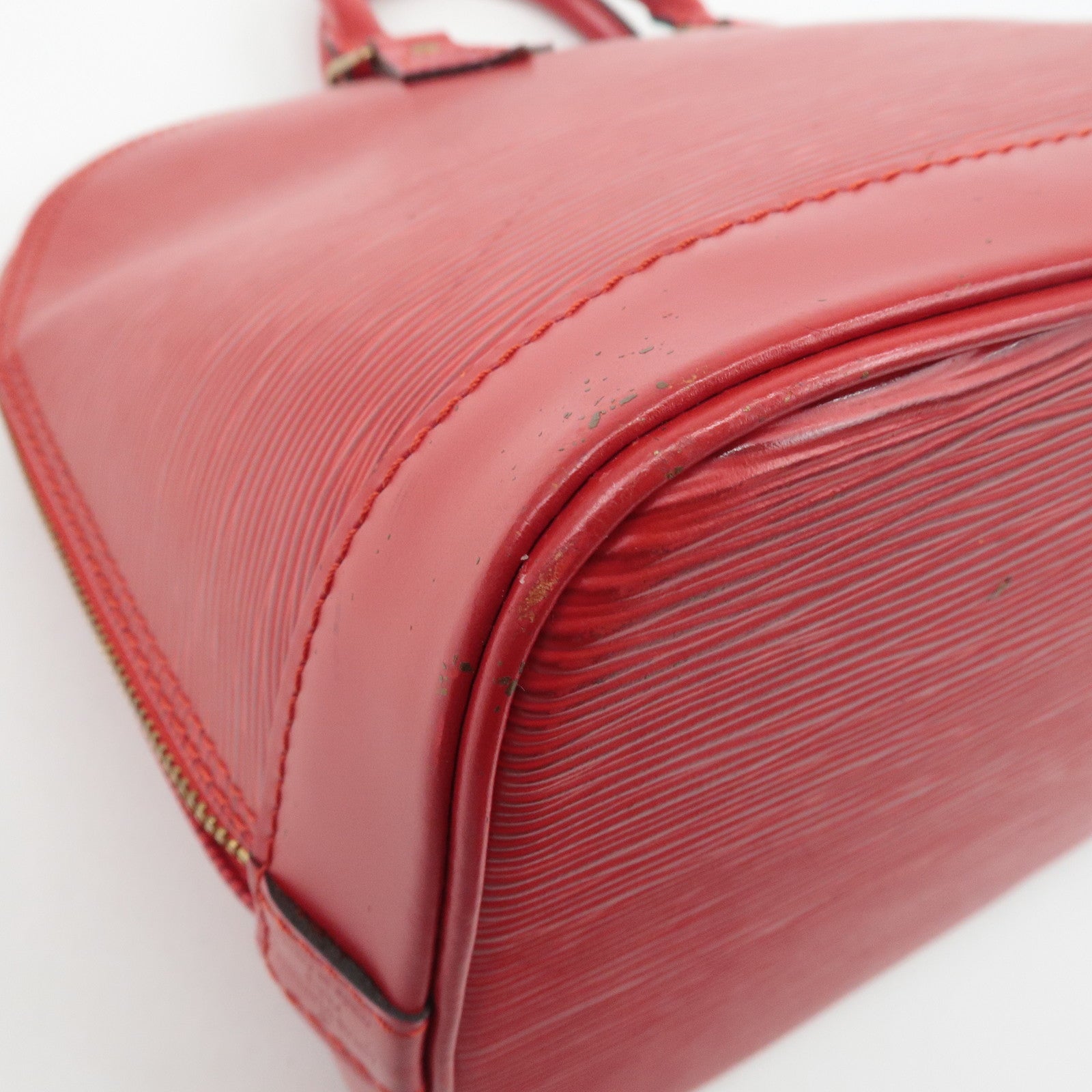 Louis Vuitton Epi Alma Hand Bag Castilian Red Used