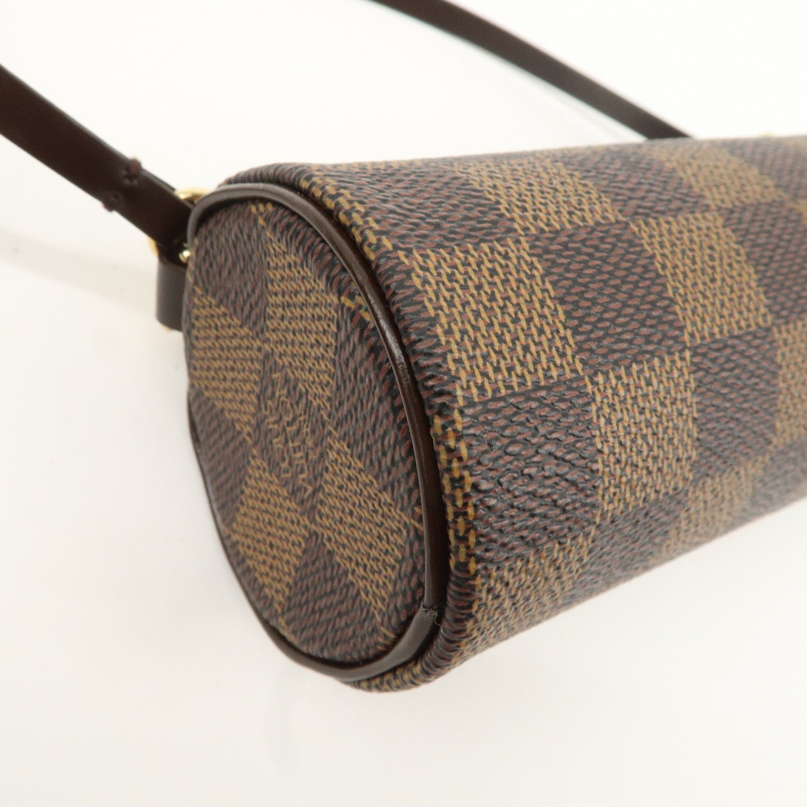 Louis Vuitton Damier Ebene Pouch for Papillon Bag Brown Used